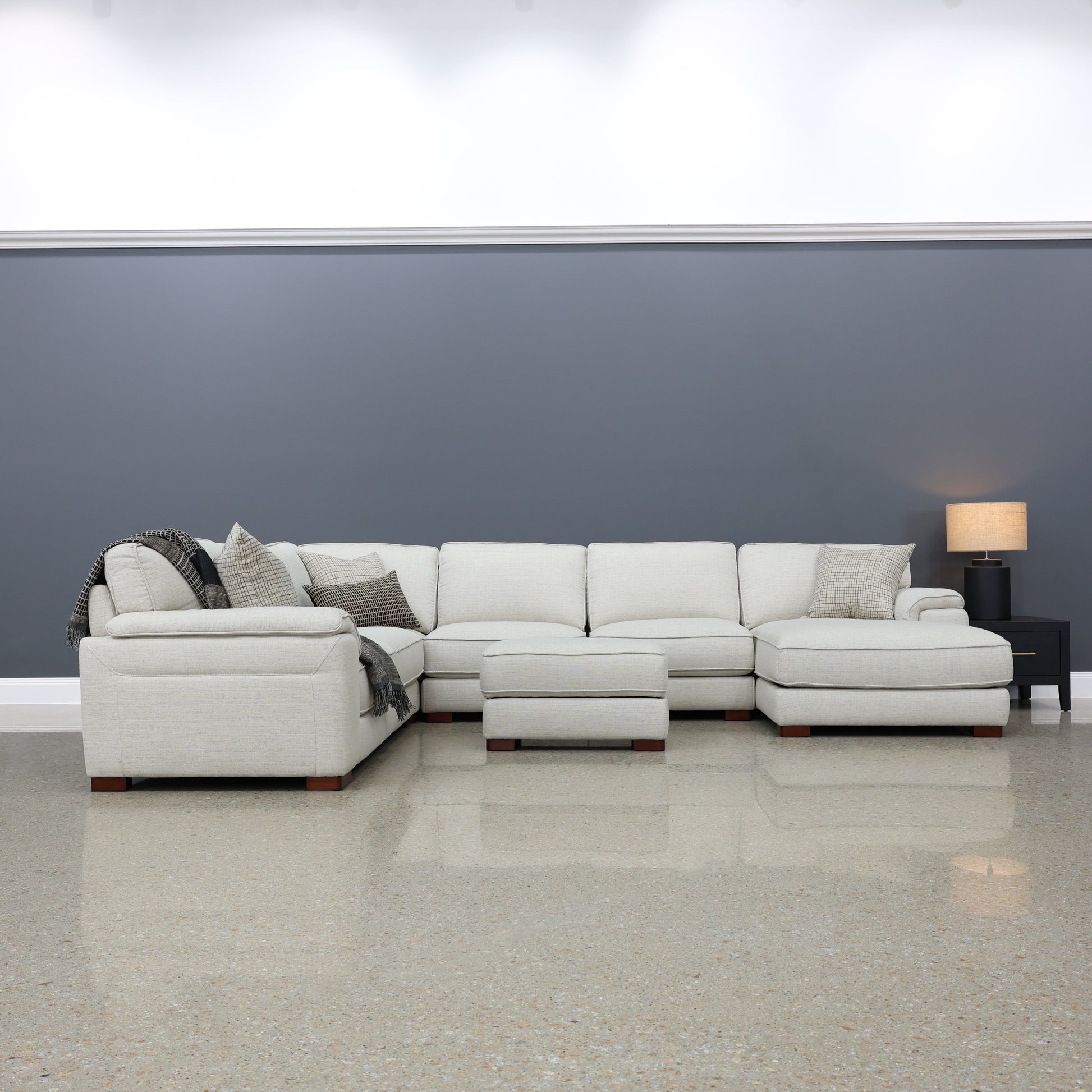 Rostrevor Ottoman With Storage - Natural