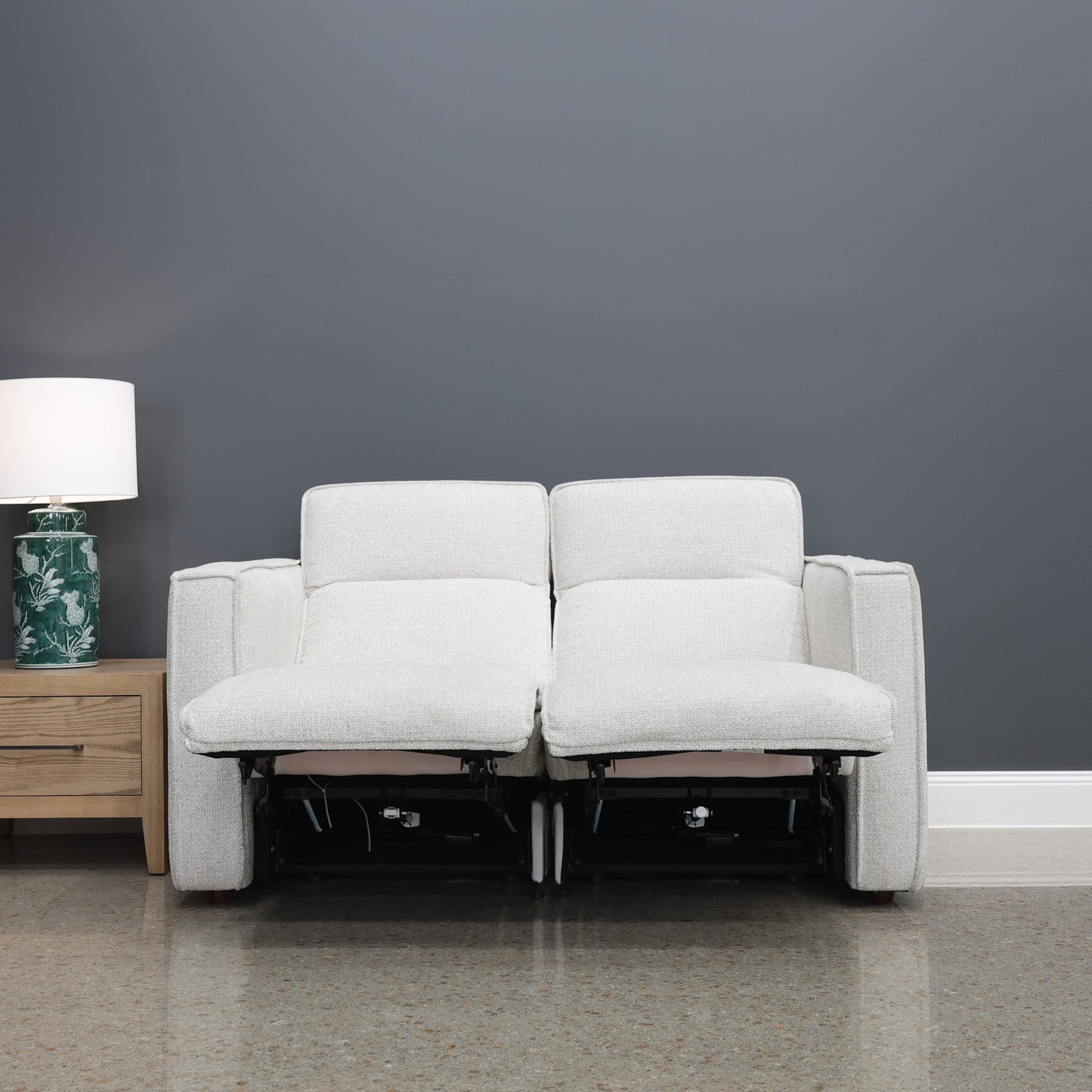 Albury 2 Seater Dual Motor Sofa - Natural Fabric