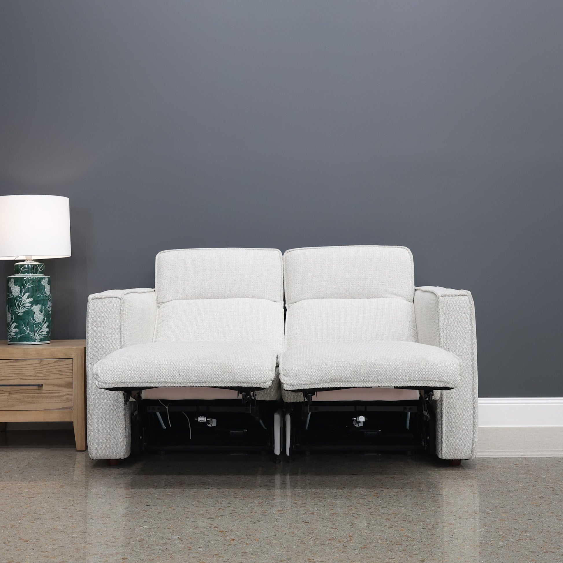 Albury 2 Seater Dual Motor Sofa - Natural Fabric