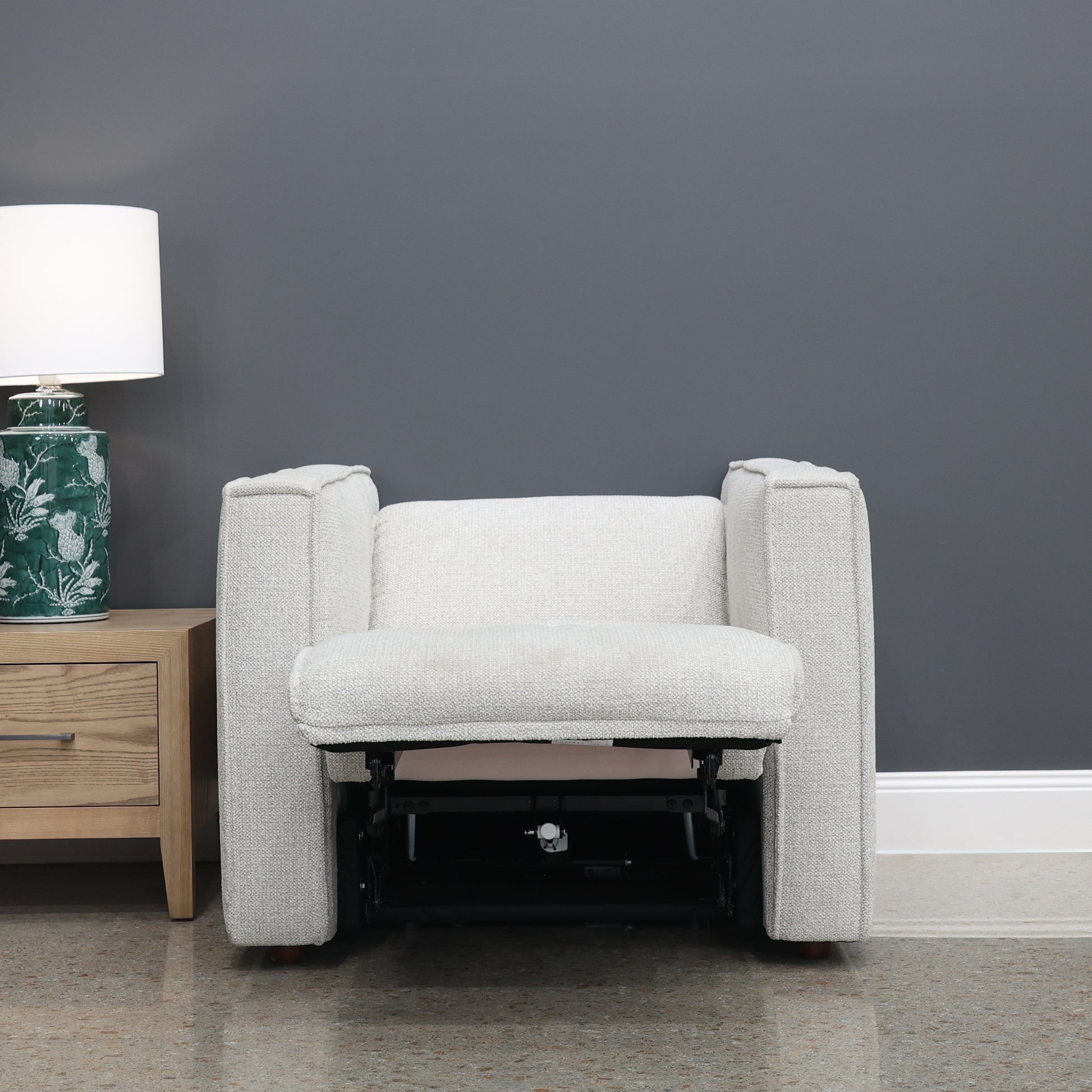 Albury Dual Motor Recliner - Natural Fabric