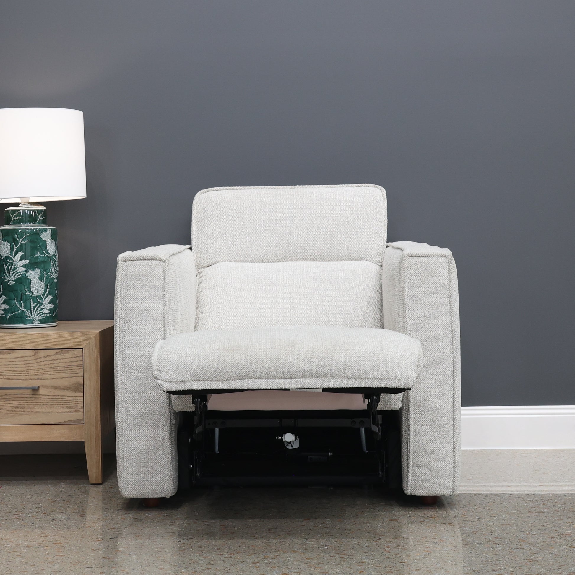 Albury Dual Motor Recliner - Natural Fabric
