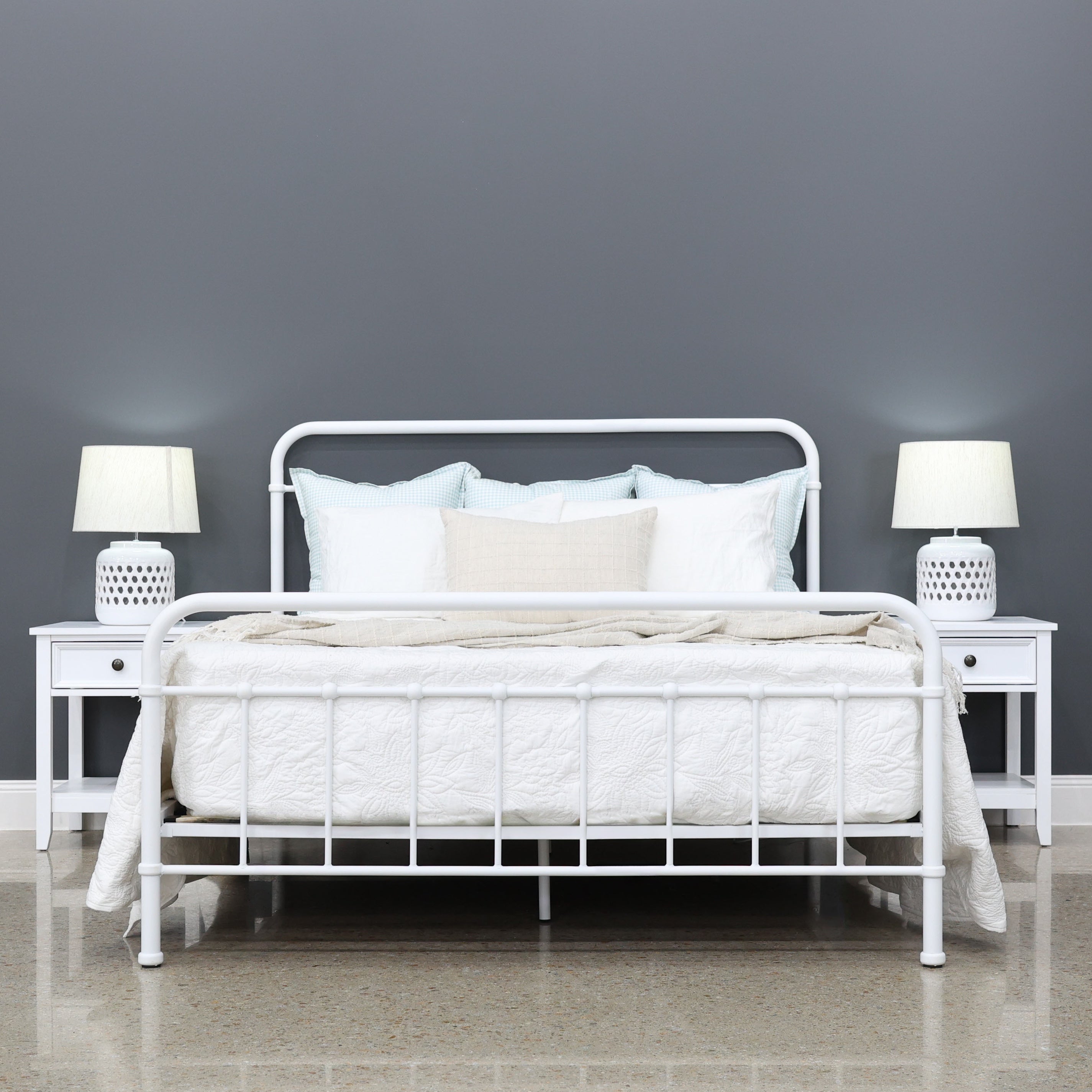 Emerald Bed - White