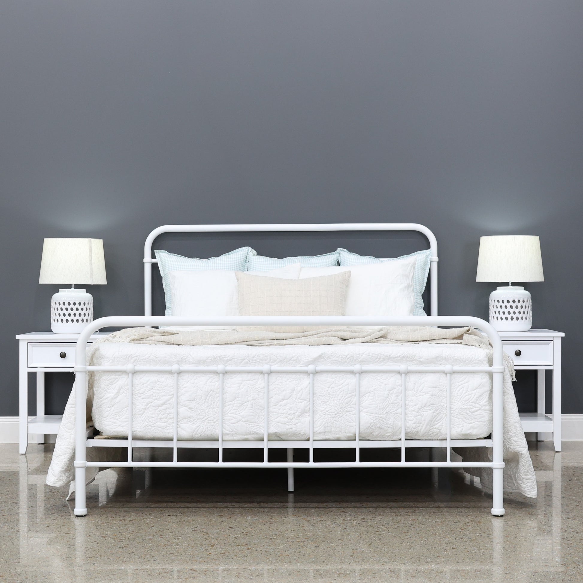 Emerald Bed - White