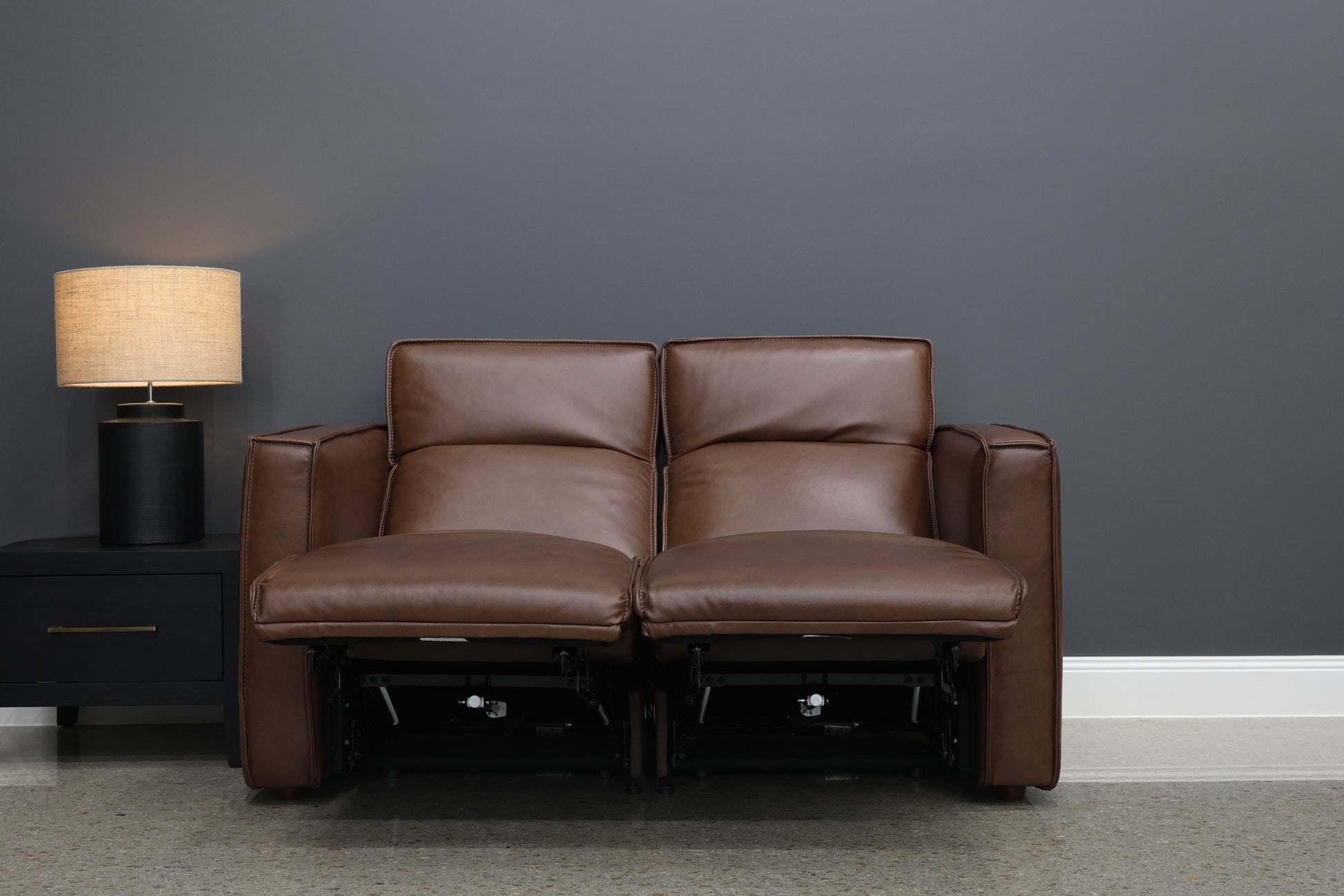 Albury 2 Seater Dual Motor Sofa - Chestnut Leather