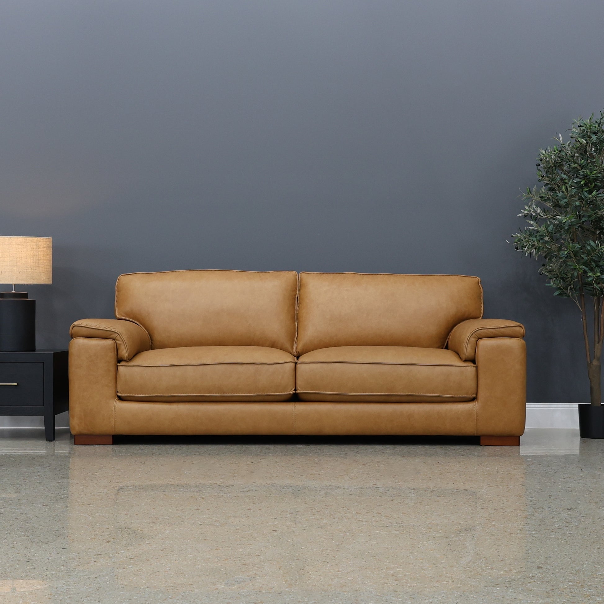 Rostrevor 3 Seater Sofa - Tan Leather