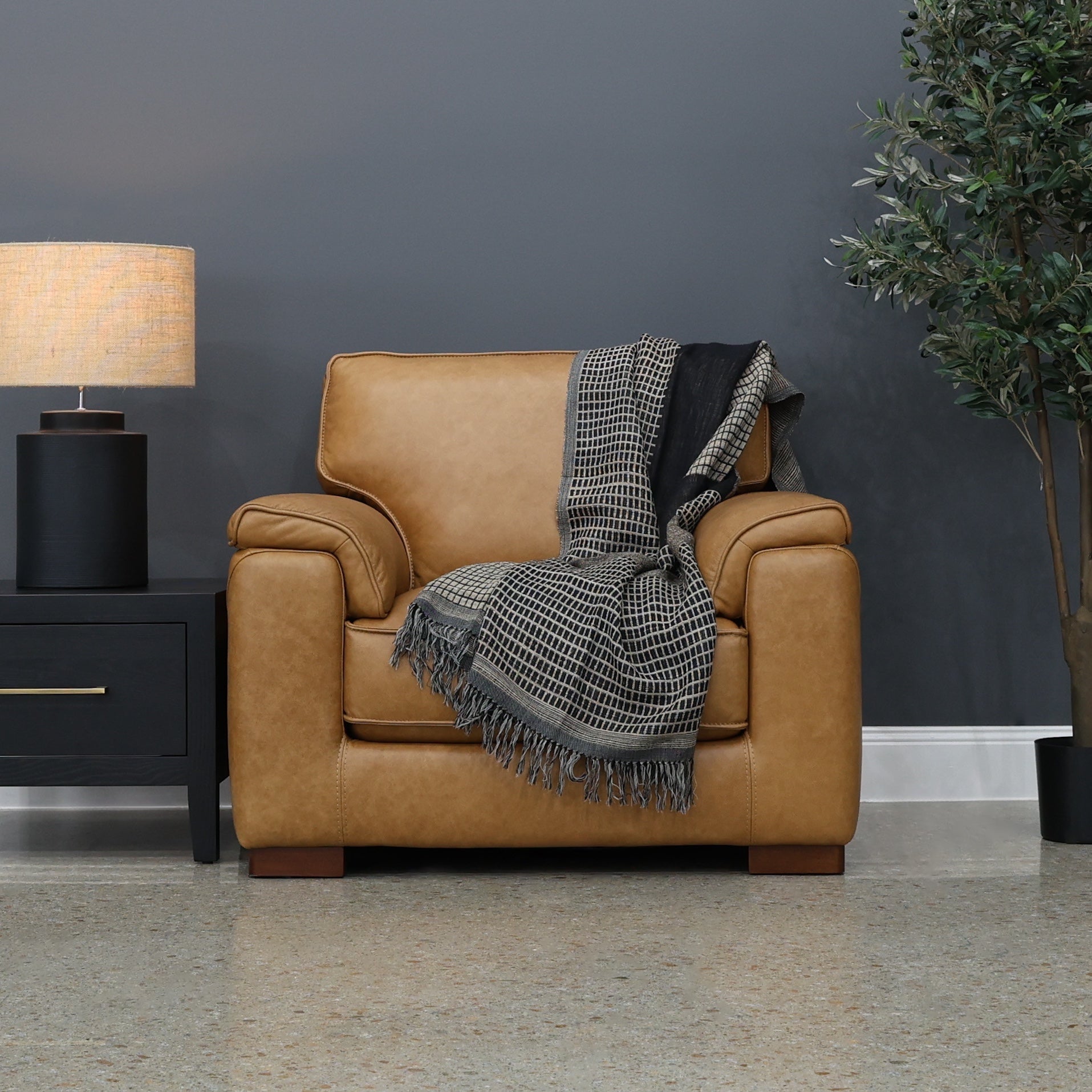 Rostrevor Armchair - Tan Leather