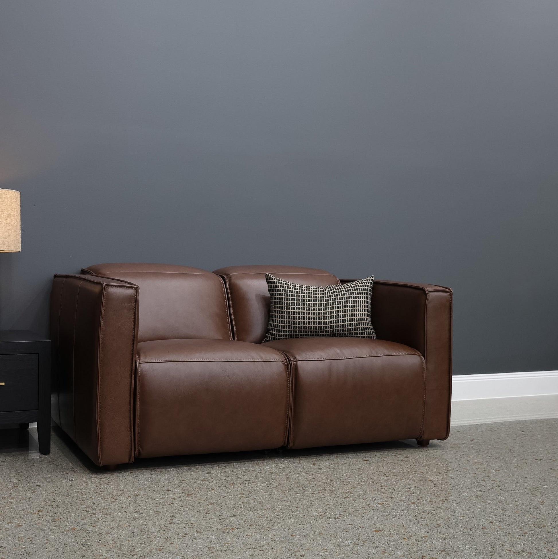Albury 2 Seater Dual Motor Sofa - Chestnut Leather