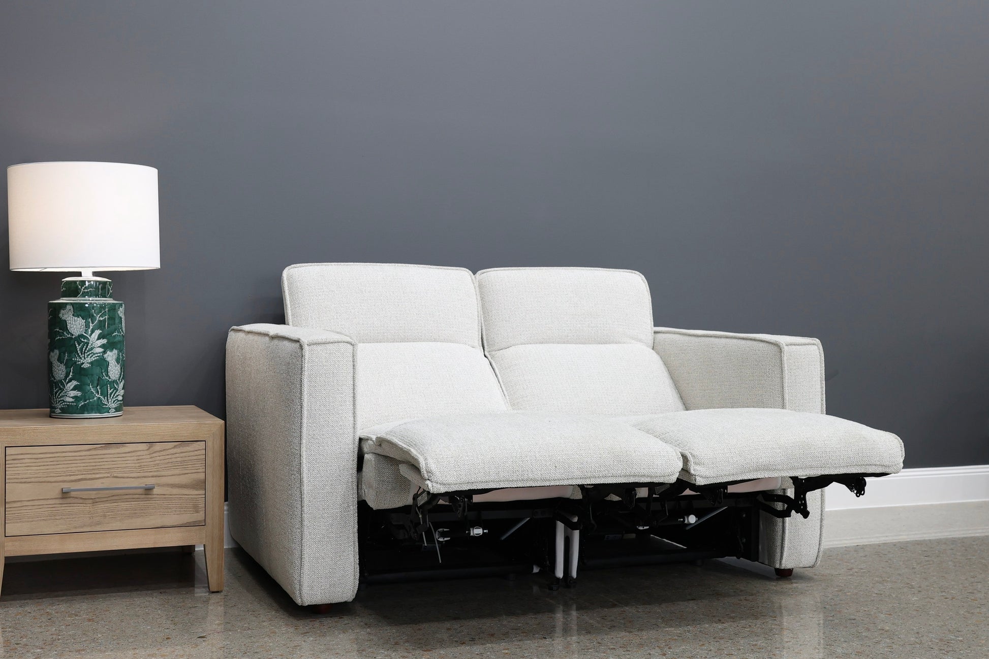 Albury 2 Seater Dual Motor Sofa - Natural Fabric