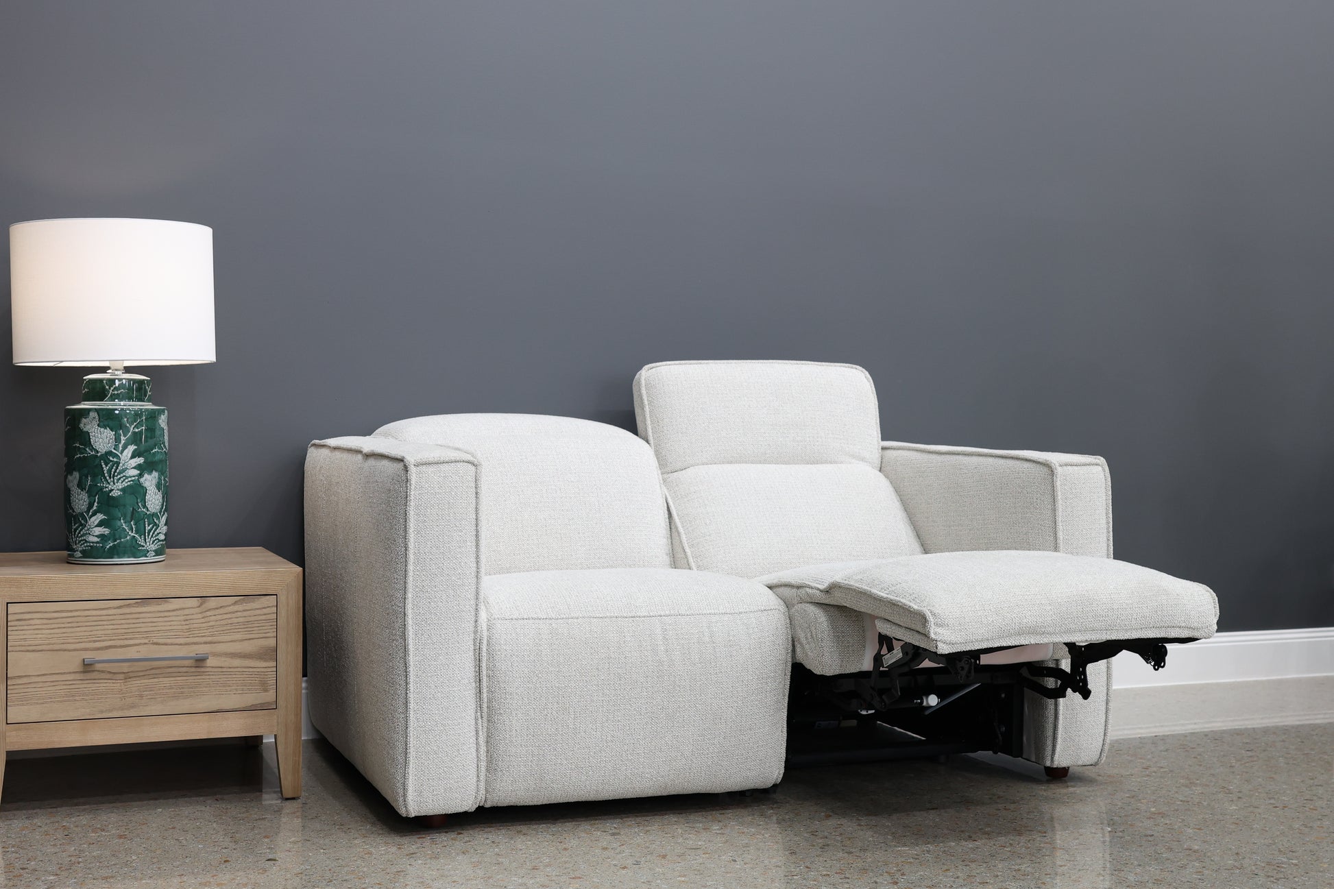 Albury 2 Seater Dual Motor Sofa - Natural Fabric