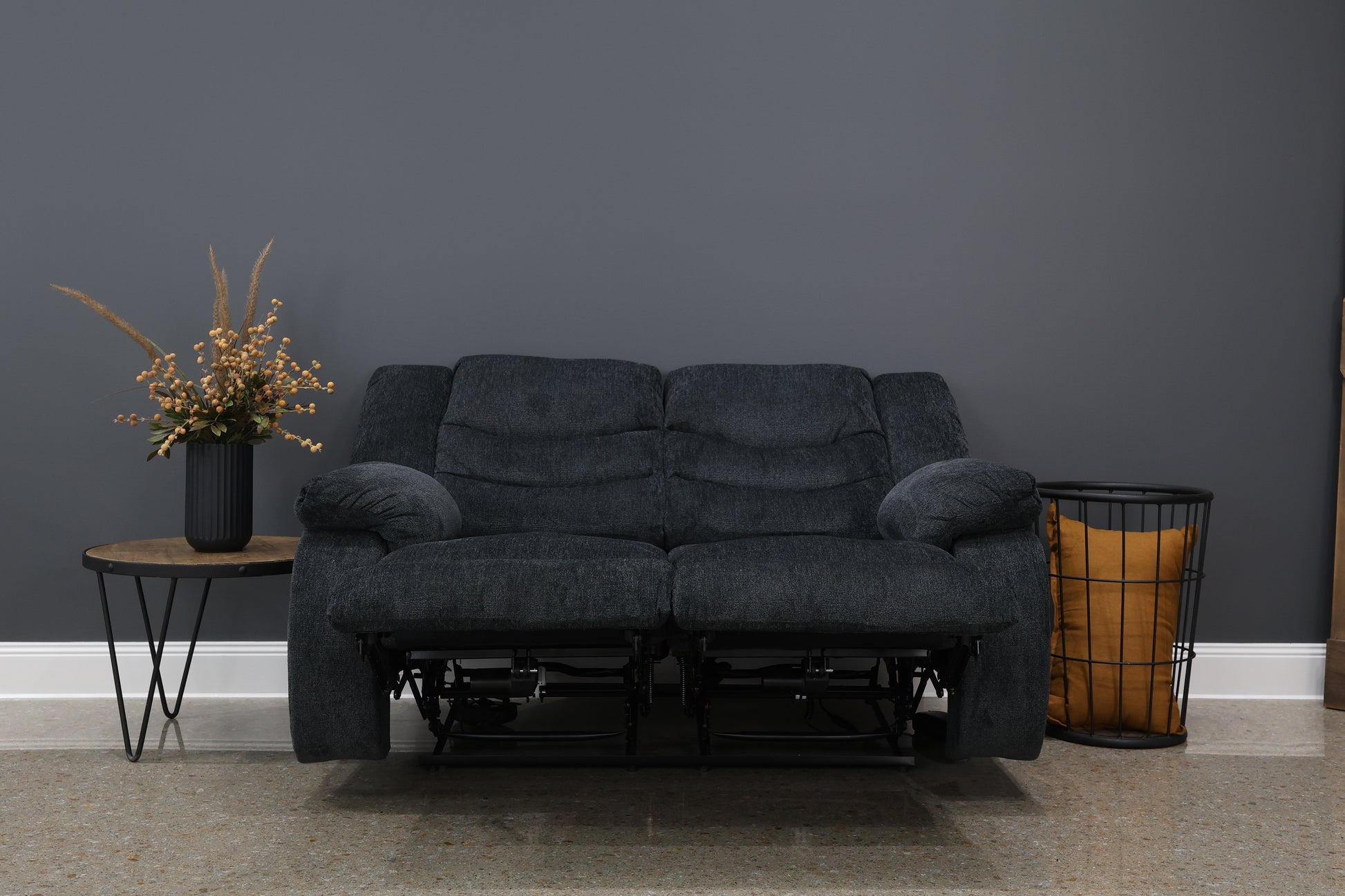 Werribee Electric Reclining Loveseat - Caviar