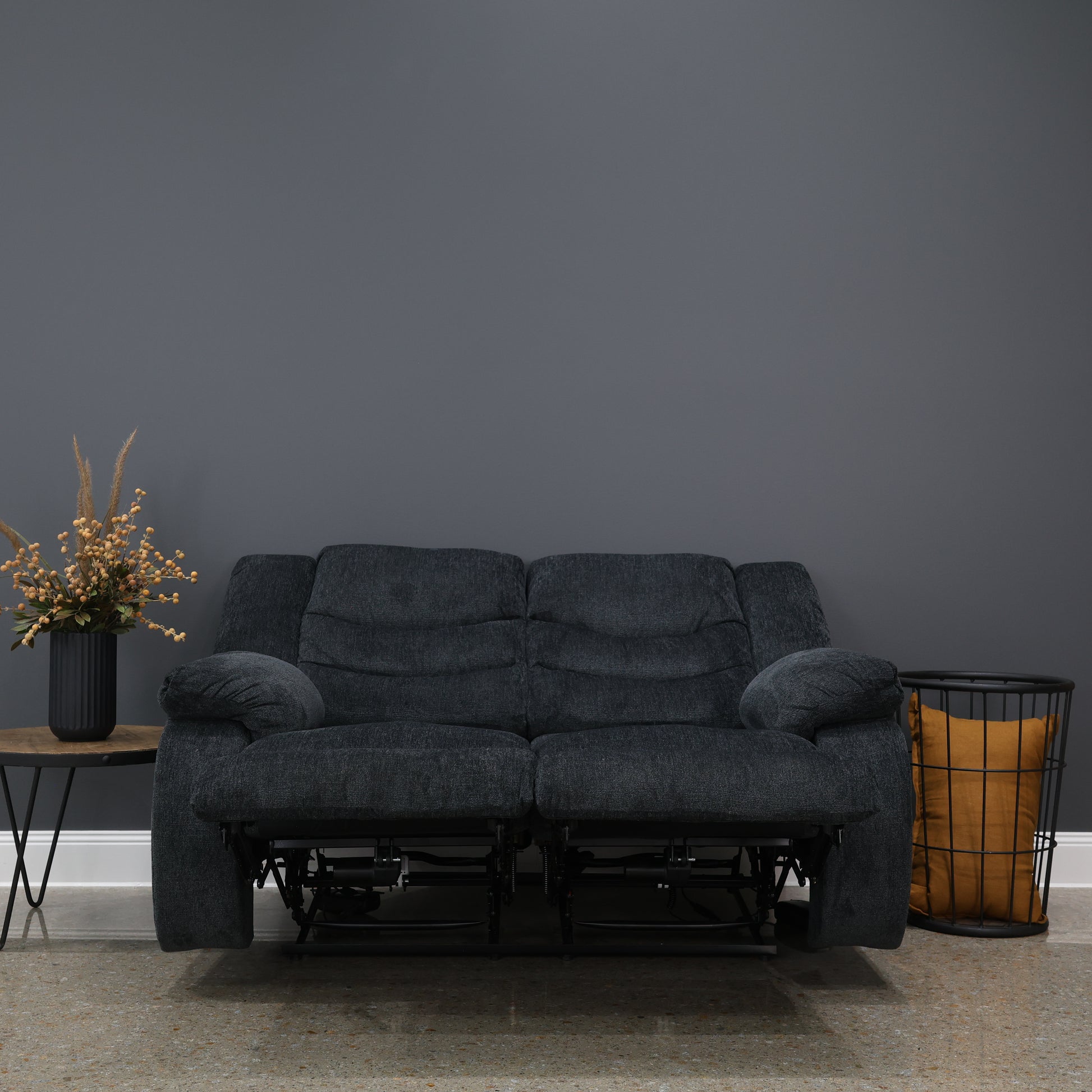 Werribee Electric Reclining Loveseat - Caviar