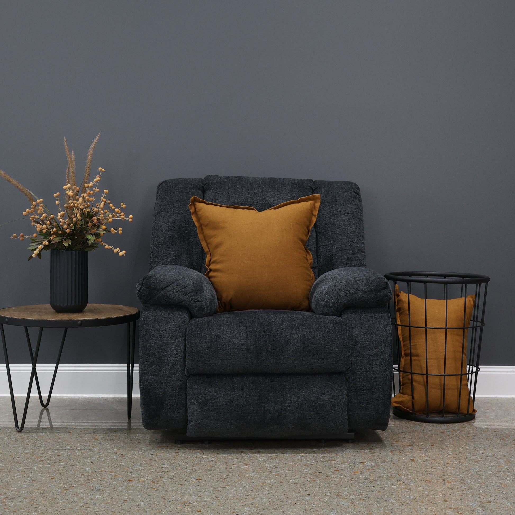 Werribee Electric Recliner - Caviar