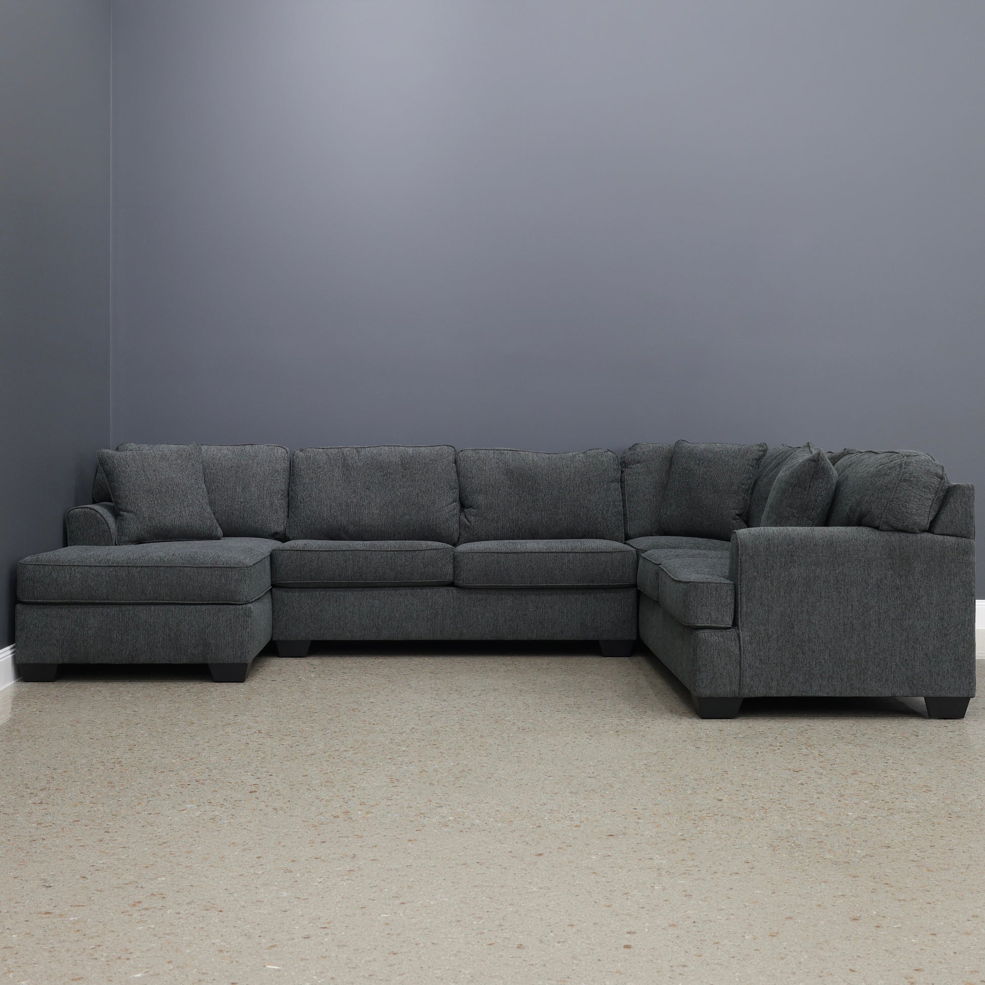Norwood Corner Lounge w/ LHF Chaise - Dark Grey