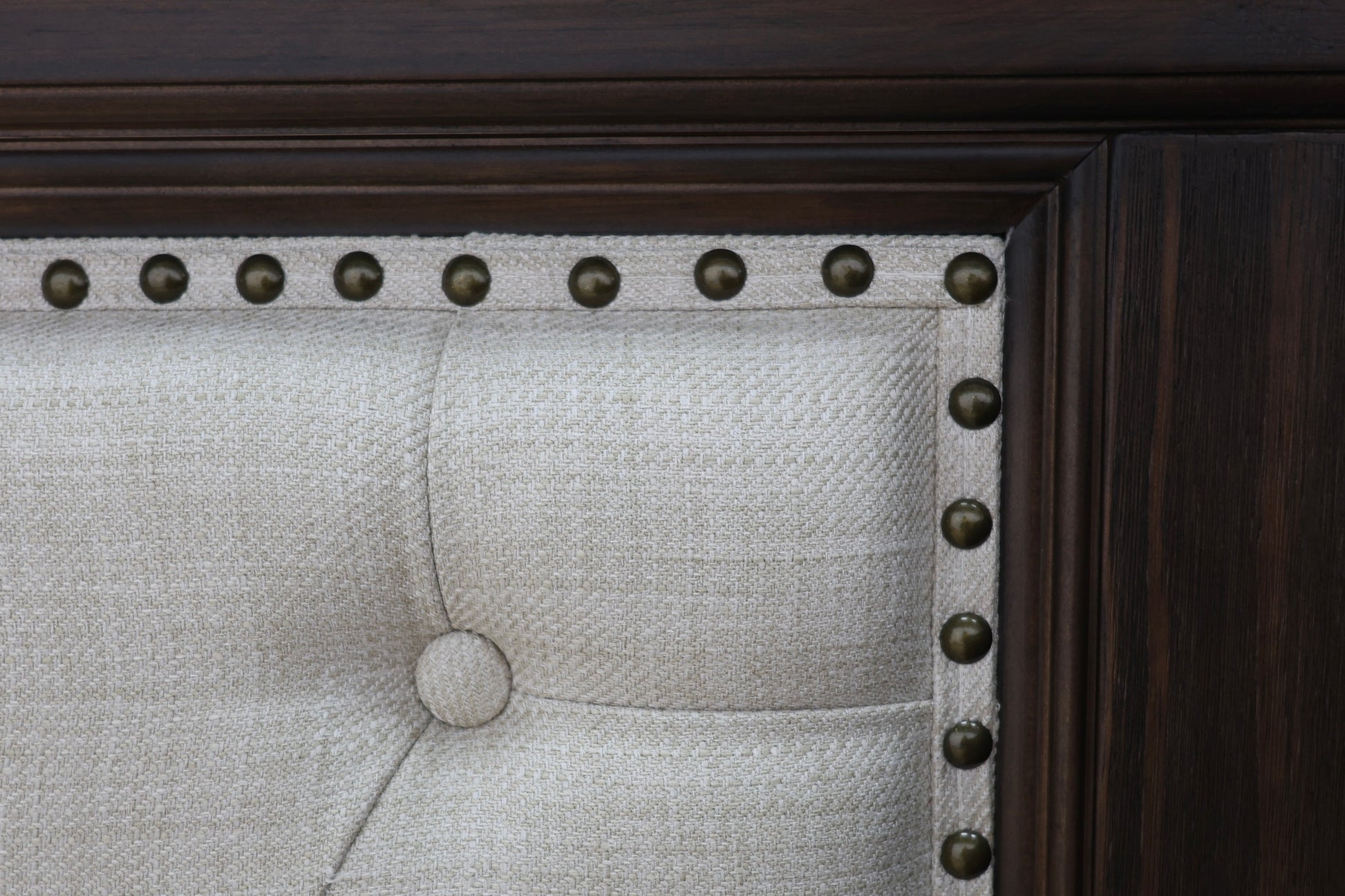 Melton Bed - Upholstered Dark Auburn