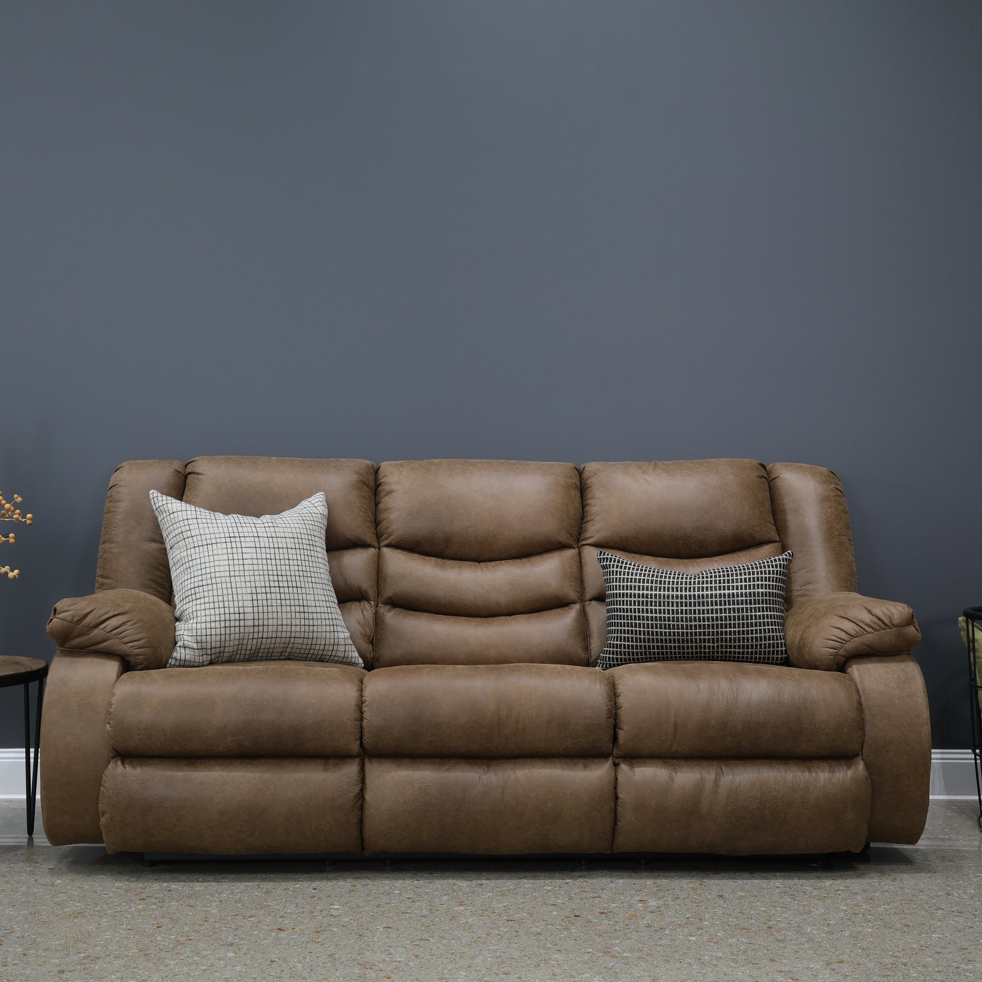 Werribee Electric Reclining Sofa - Tan