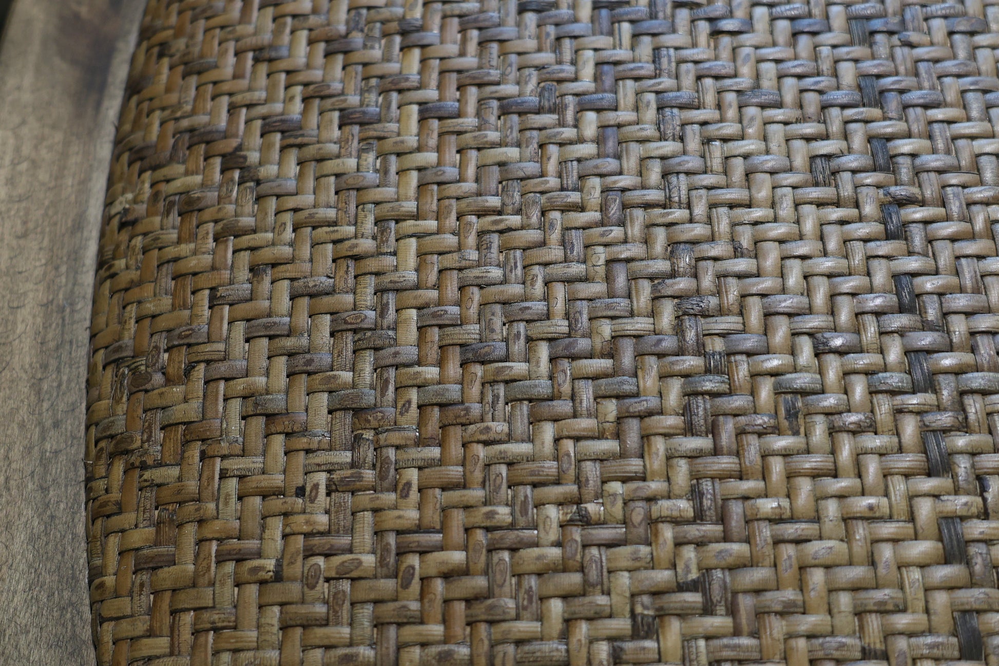 Cross Chair w/ Rattan Seat - Natural