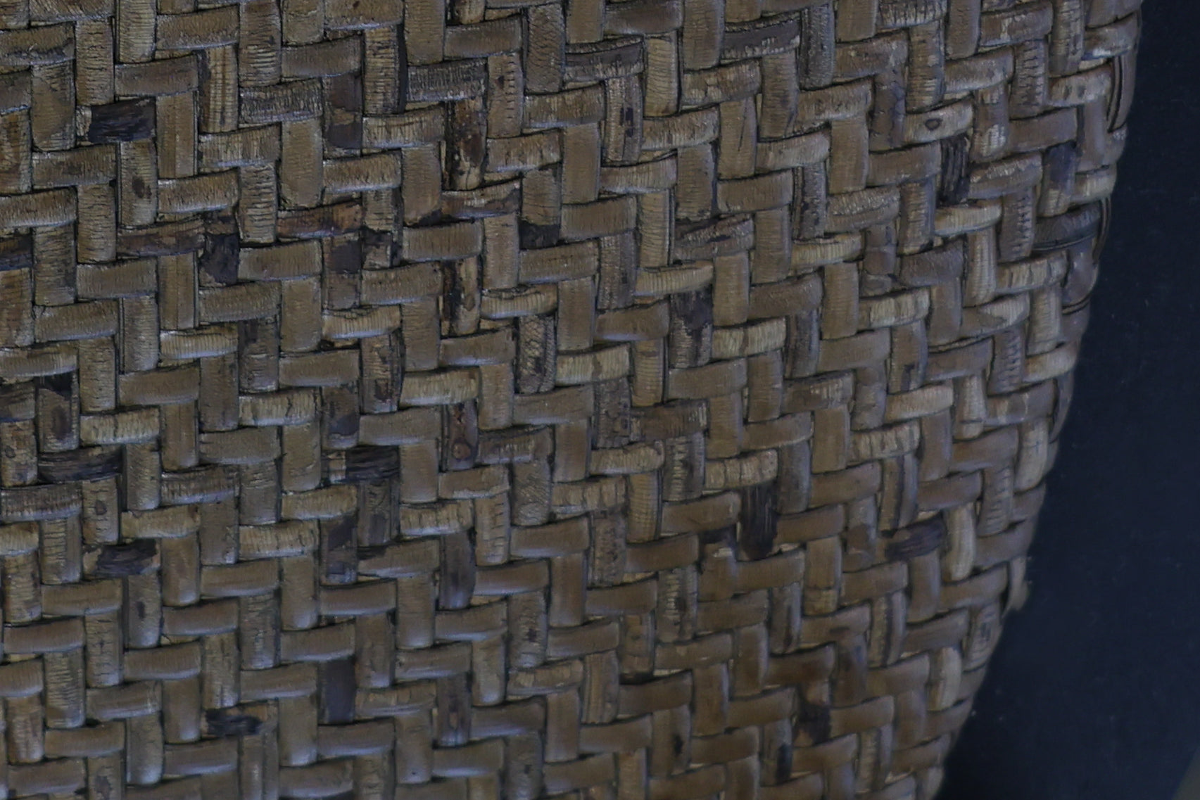 Cross Chair w/ Rattan Seat - Black