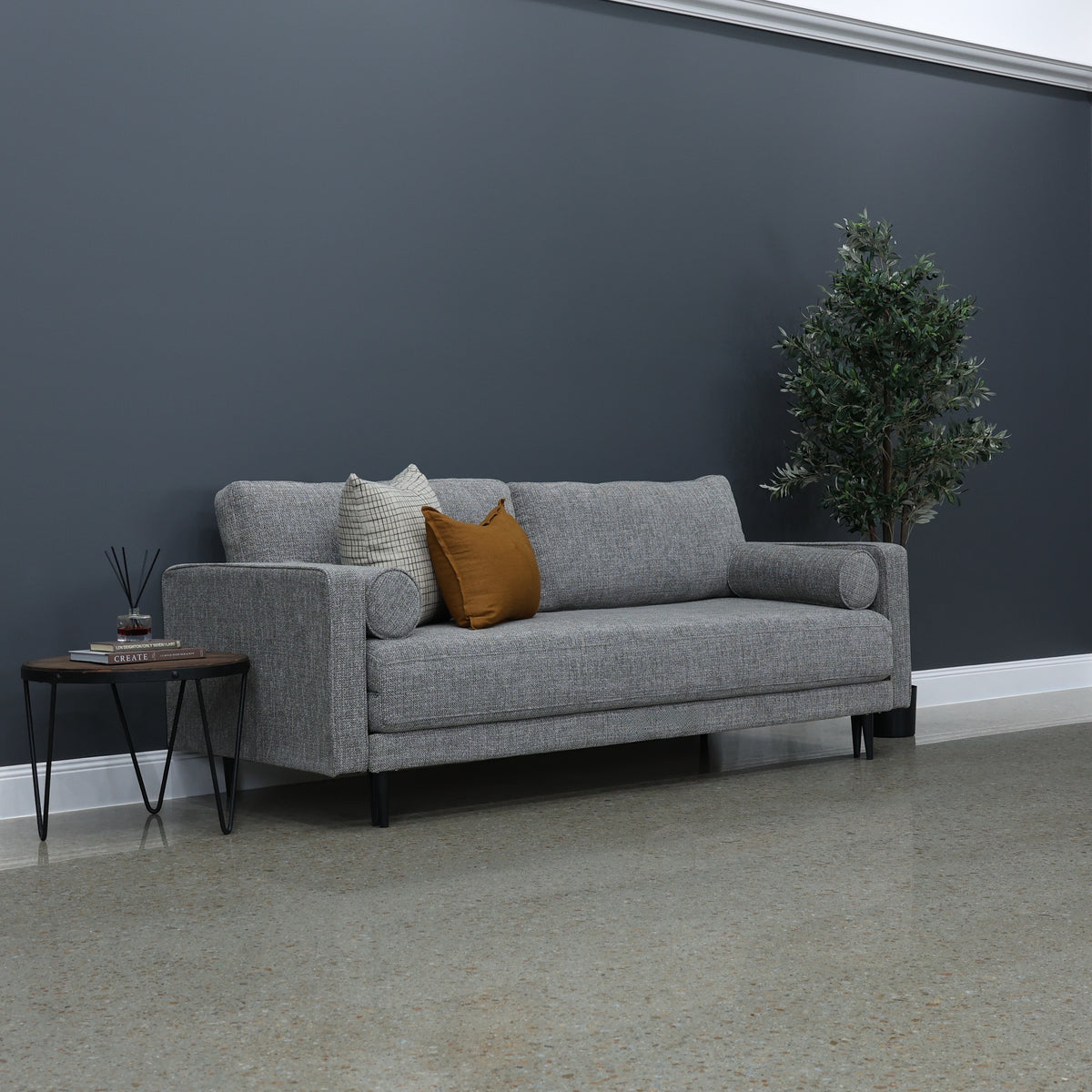 Memphis Folding Sofa Bed- Charcoal