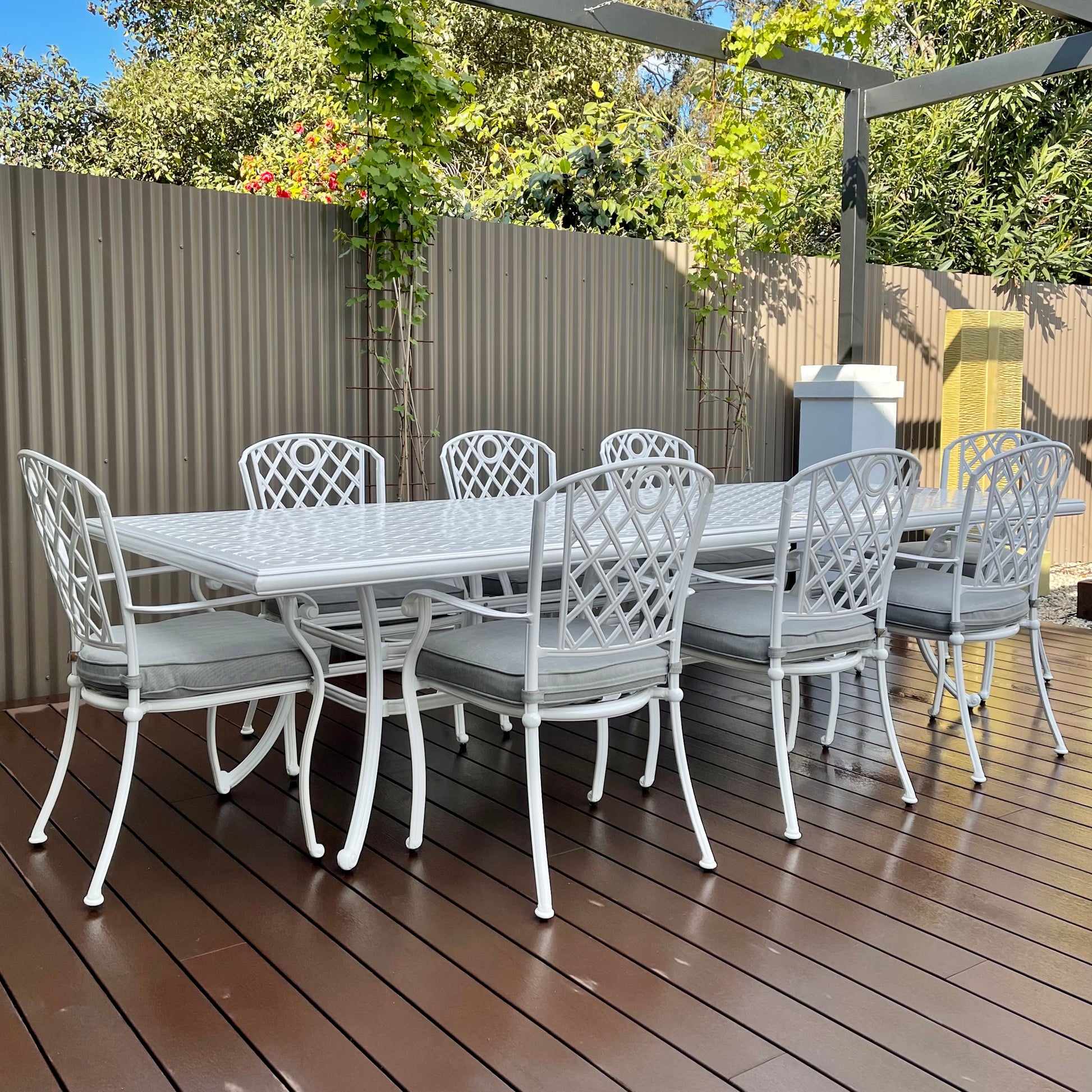 Portarlington Dining Table - White Frame