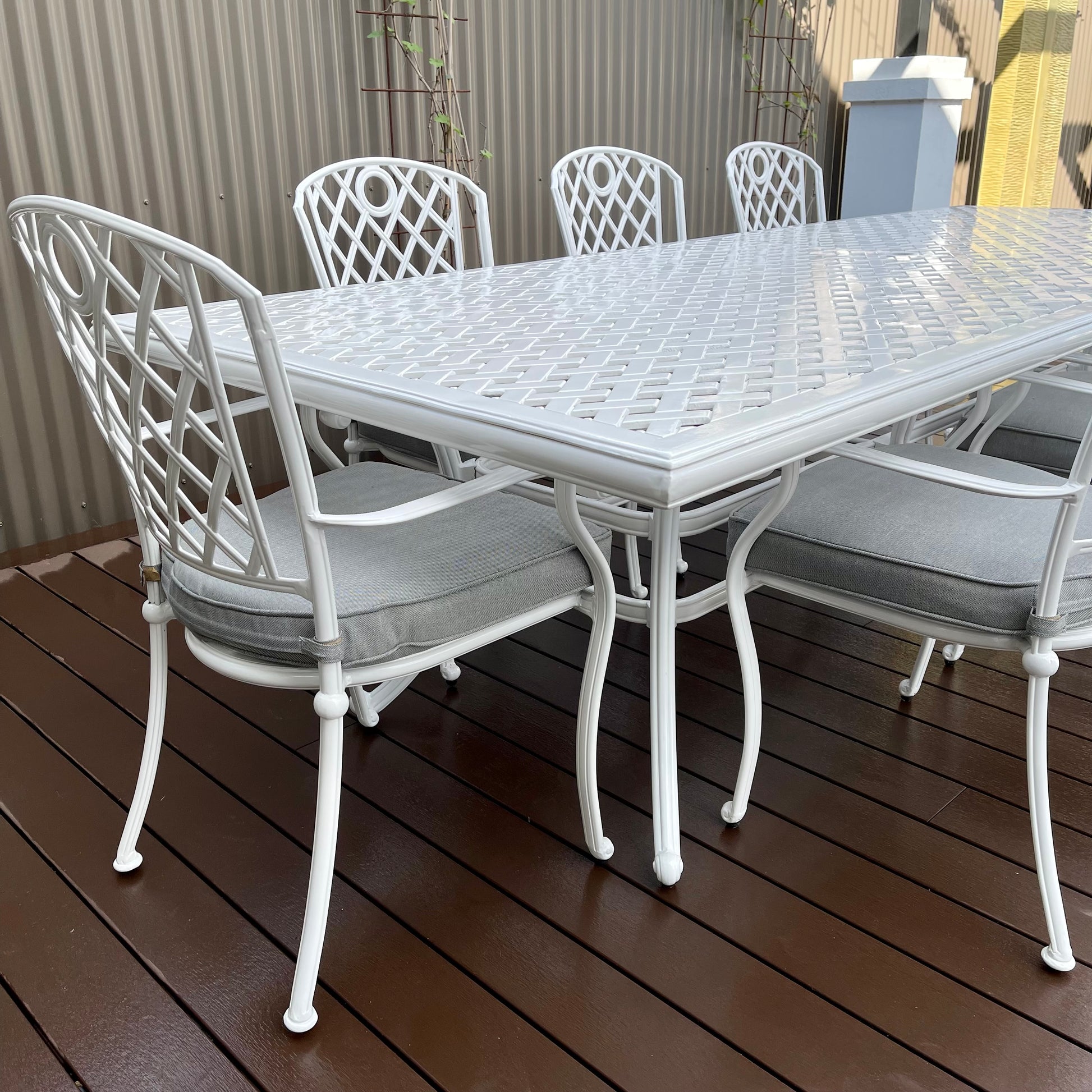 Portarlington Dining Table - White Frame