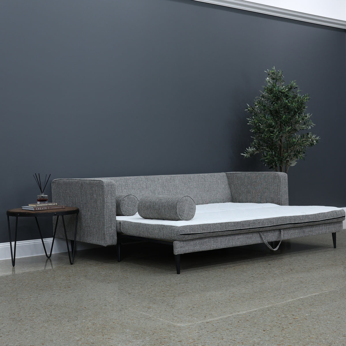 Memphis Folding Sofa Bed- Charcoal