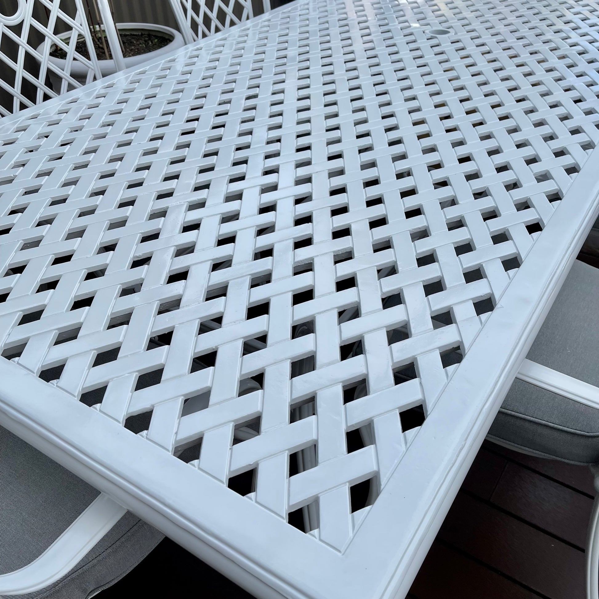 Portarlington Dining Table - White Frame