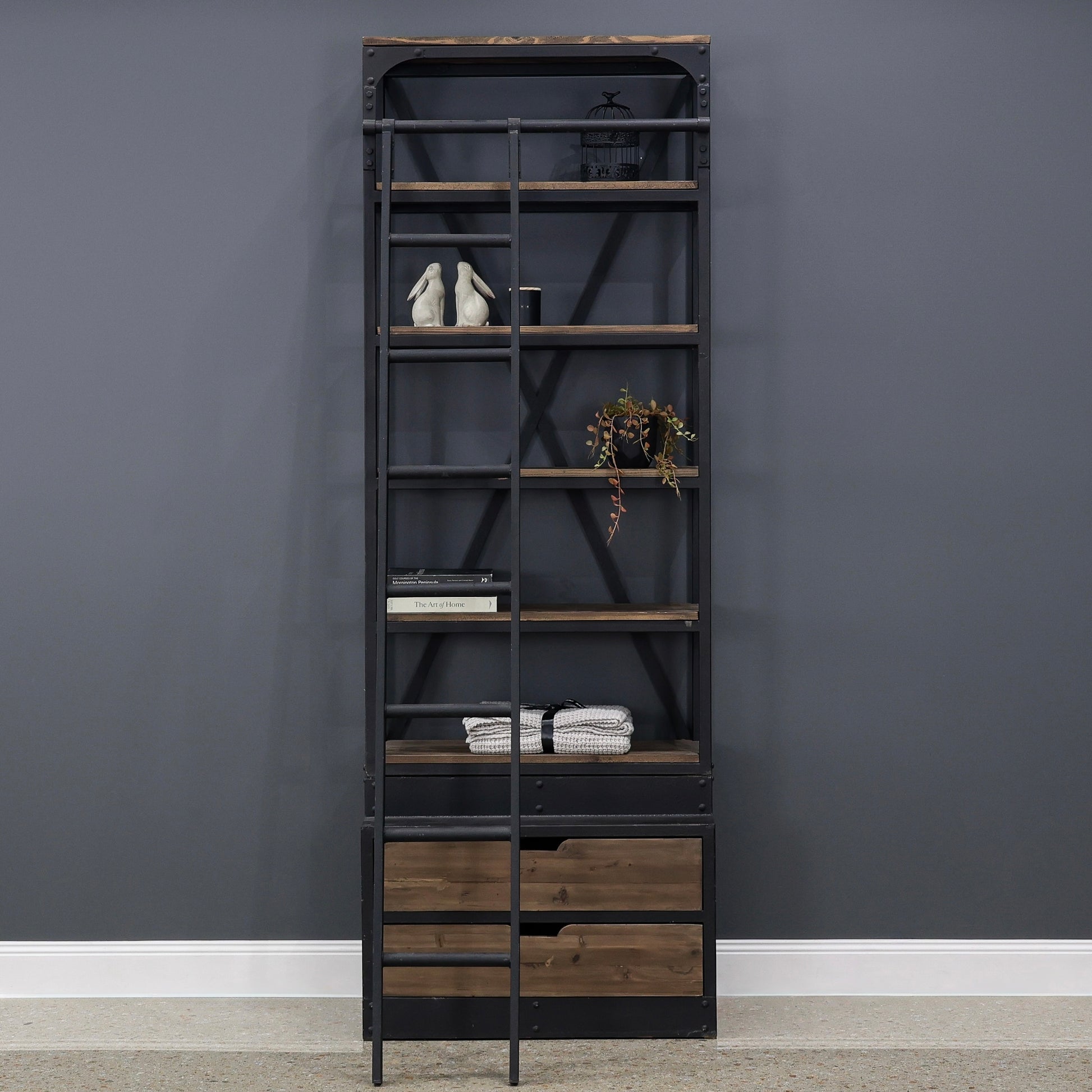 Oxley Bookcase w/ Ladder - Small