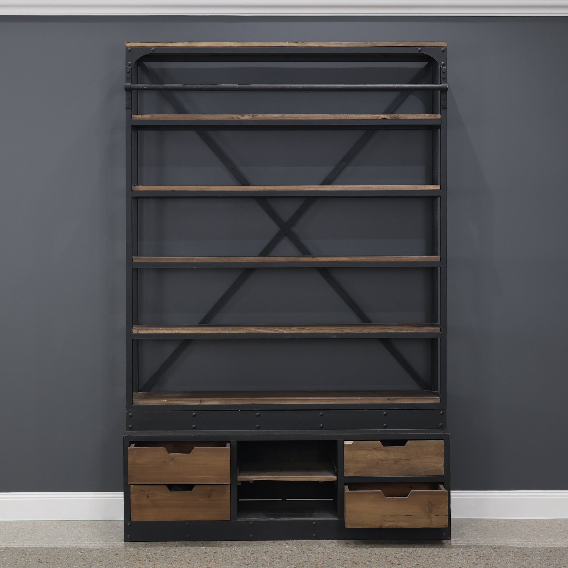 Oxley Bookcase w/ Ladder - Large