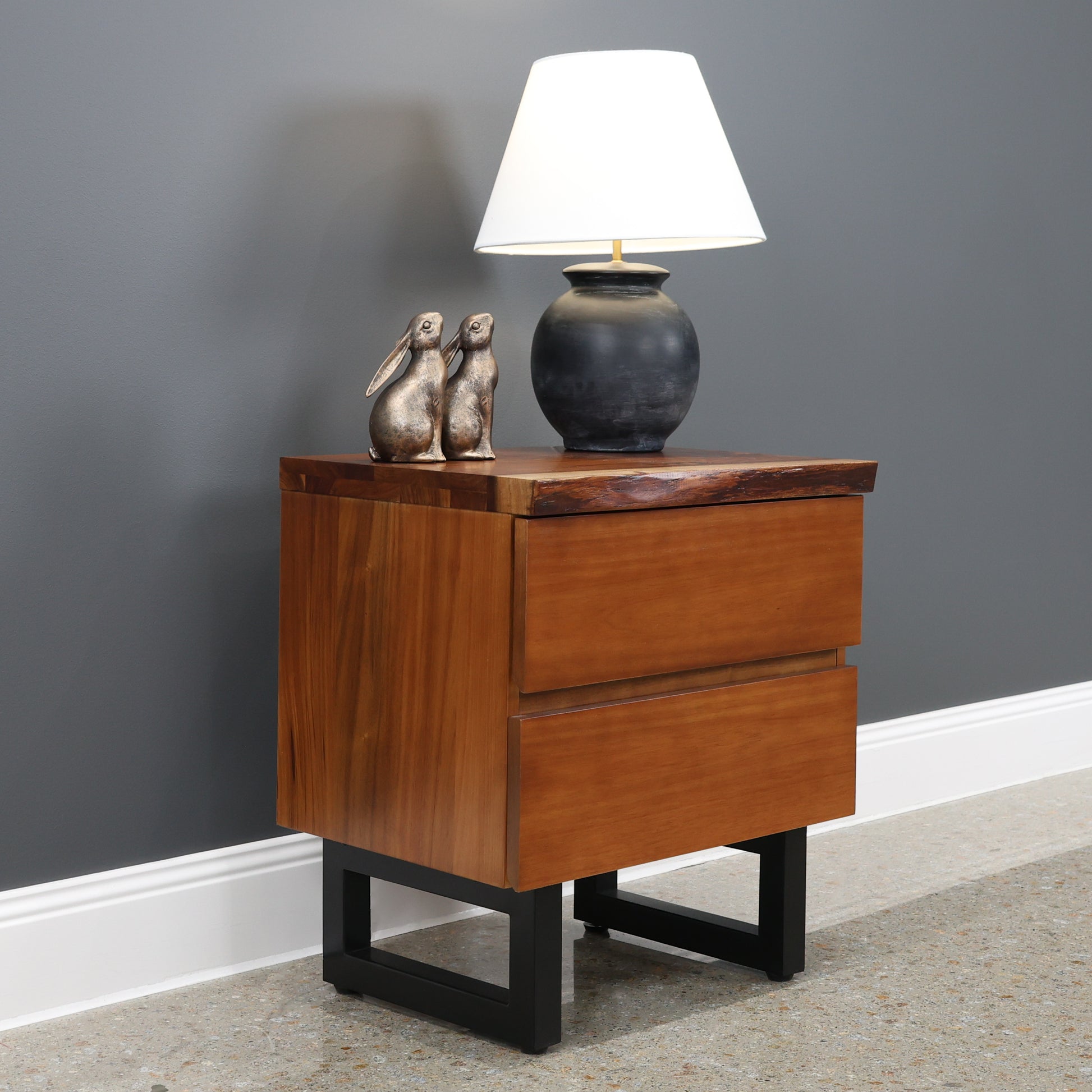 Dark Valley Bedside Table