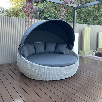 Portsea Large Day Bed - Brushed Grey (With Cove)