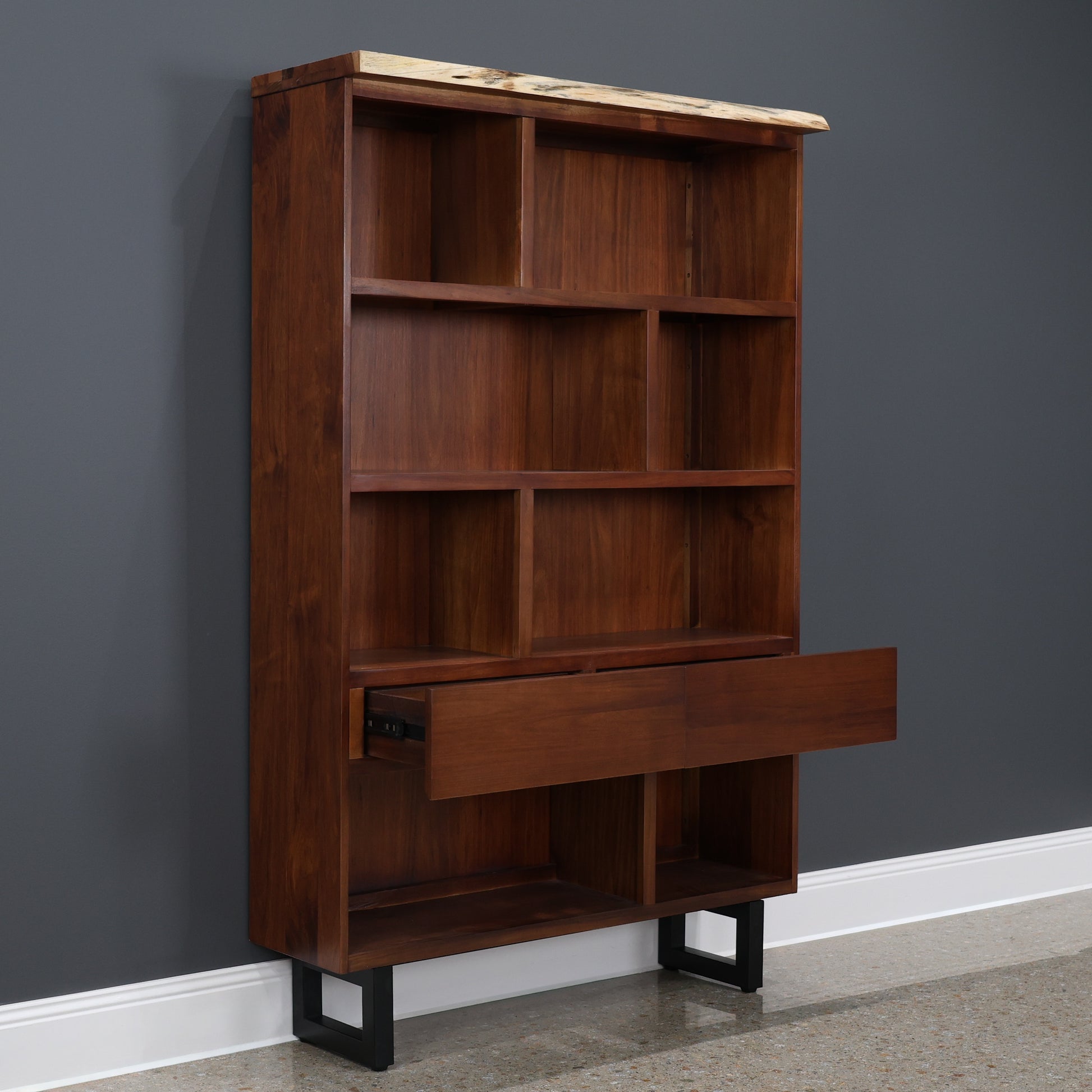 Dark Valley Bookcase w/ 2 Drawers