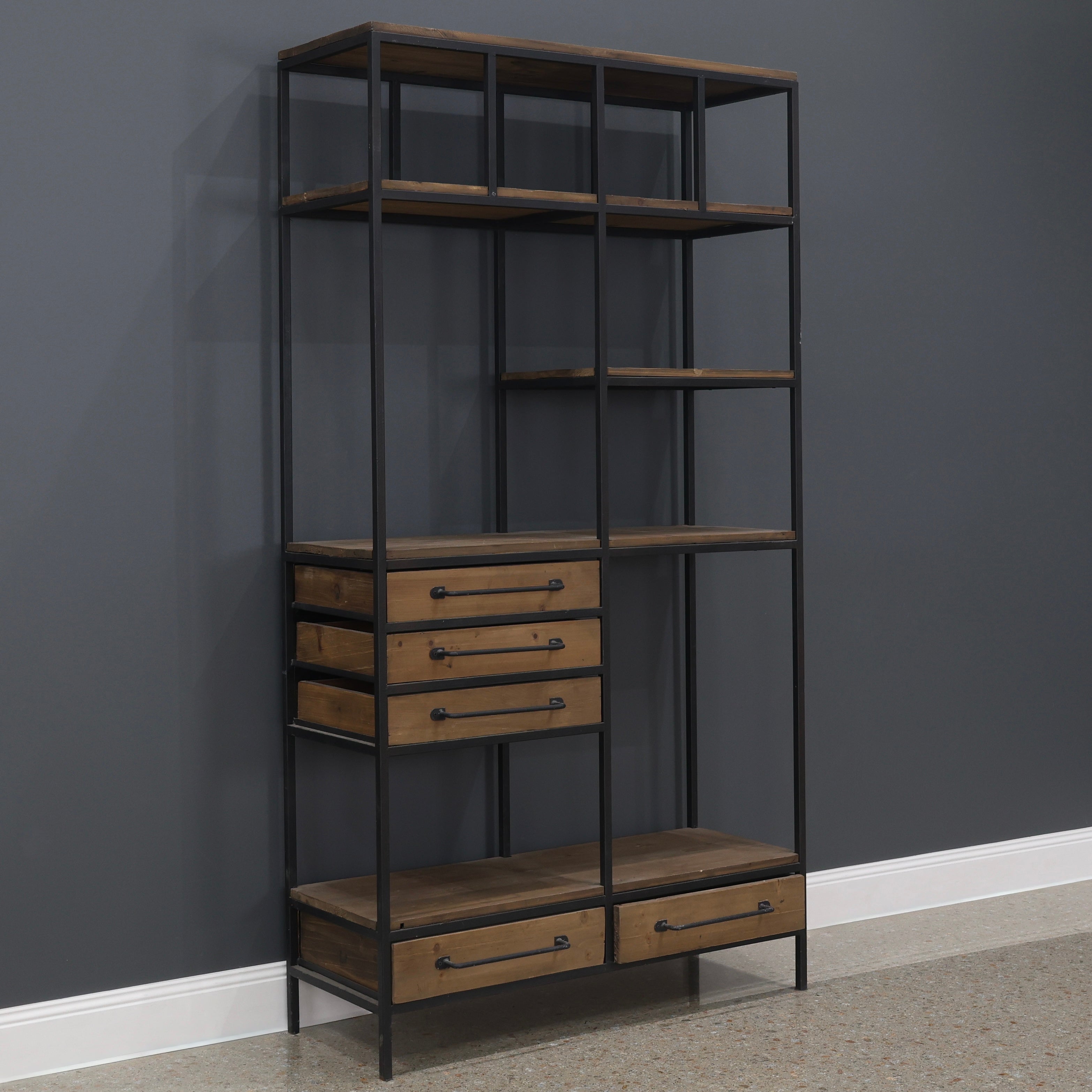 Elliot Bookcase w/ Staggered Shelves