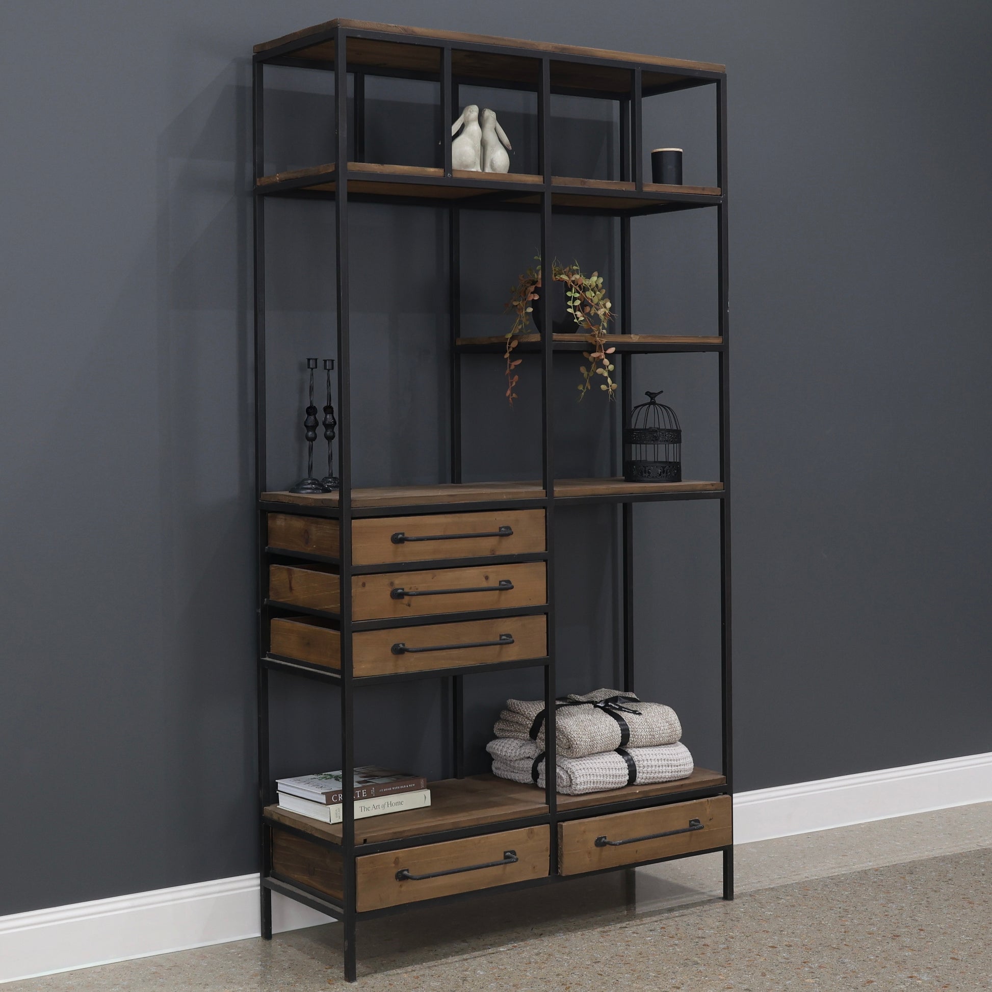 Elliot Bookcase w/ Staggered Shelves