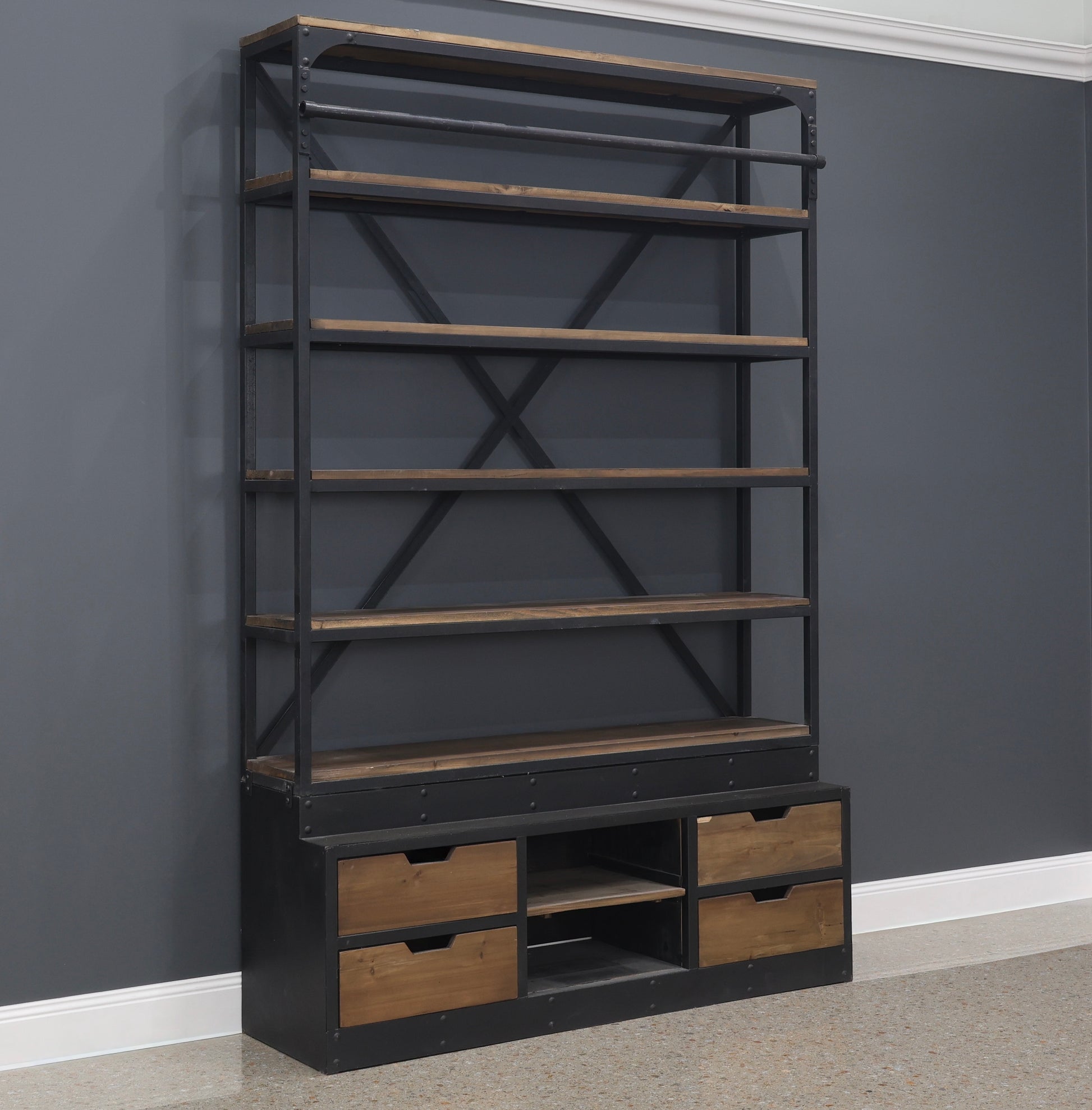 Oxley Bookcase w/ Ladder - Large