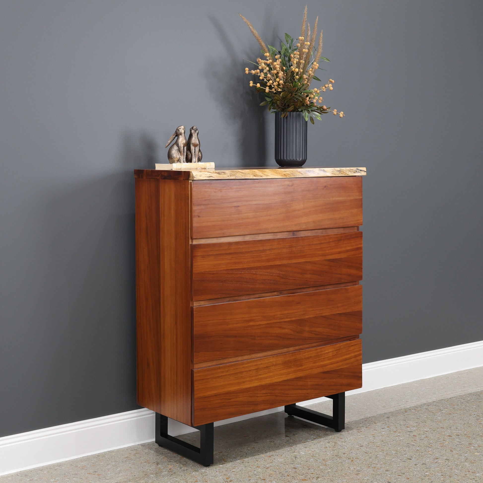 Dark Valley Tallboy 4 Drawers
