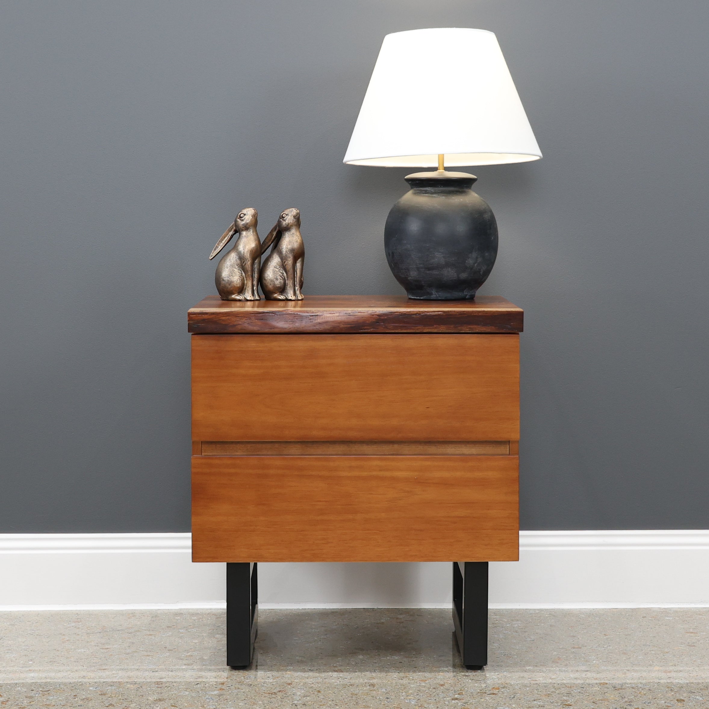 Dark Valley Bedside Table