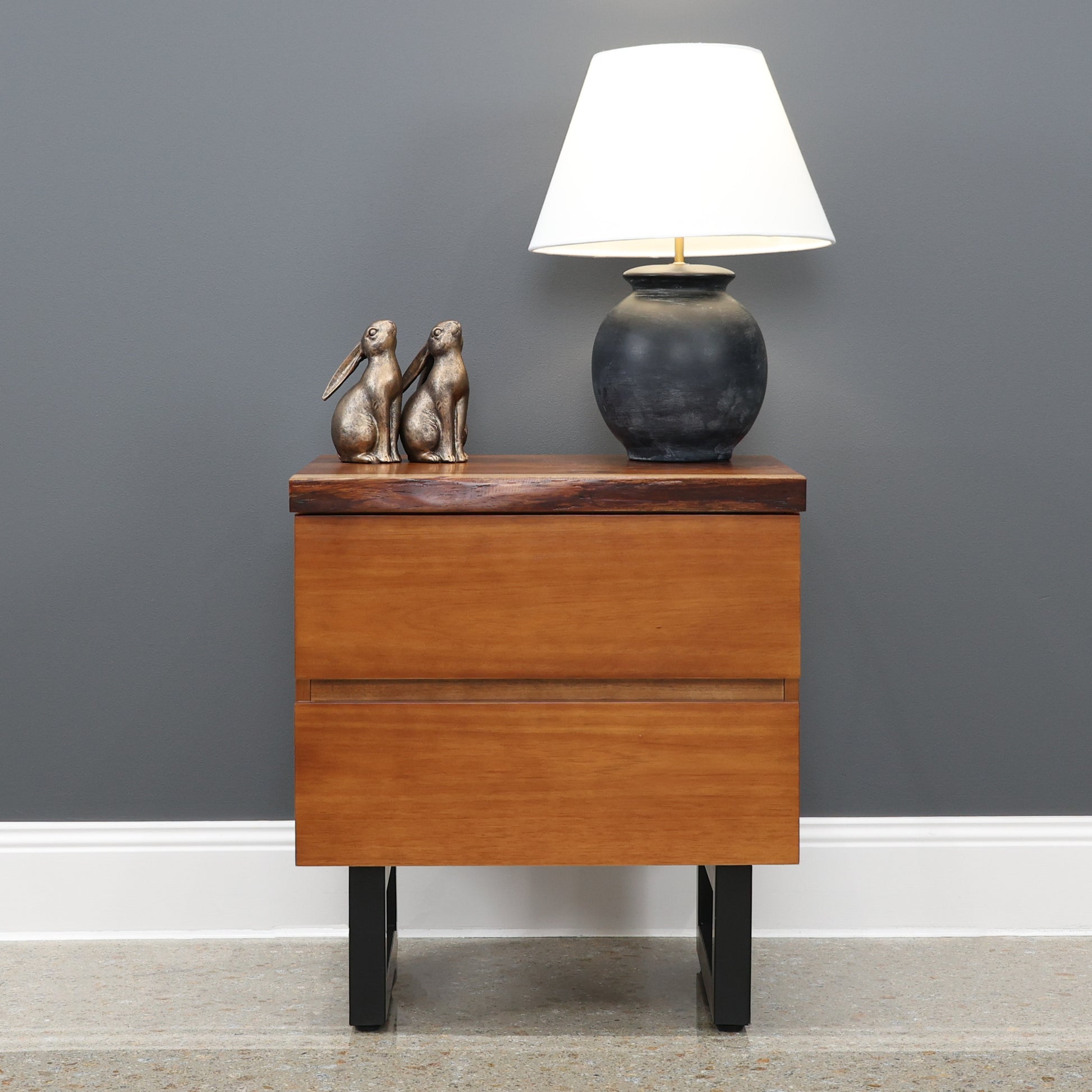 Dark Valley Bedside Table
