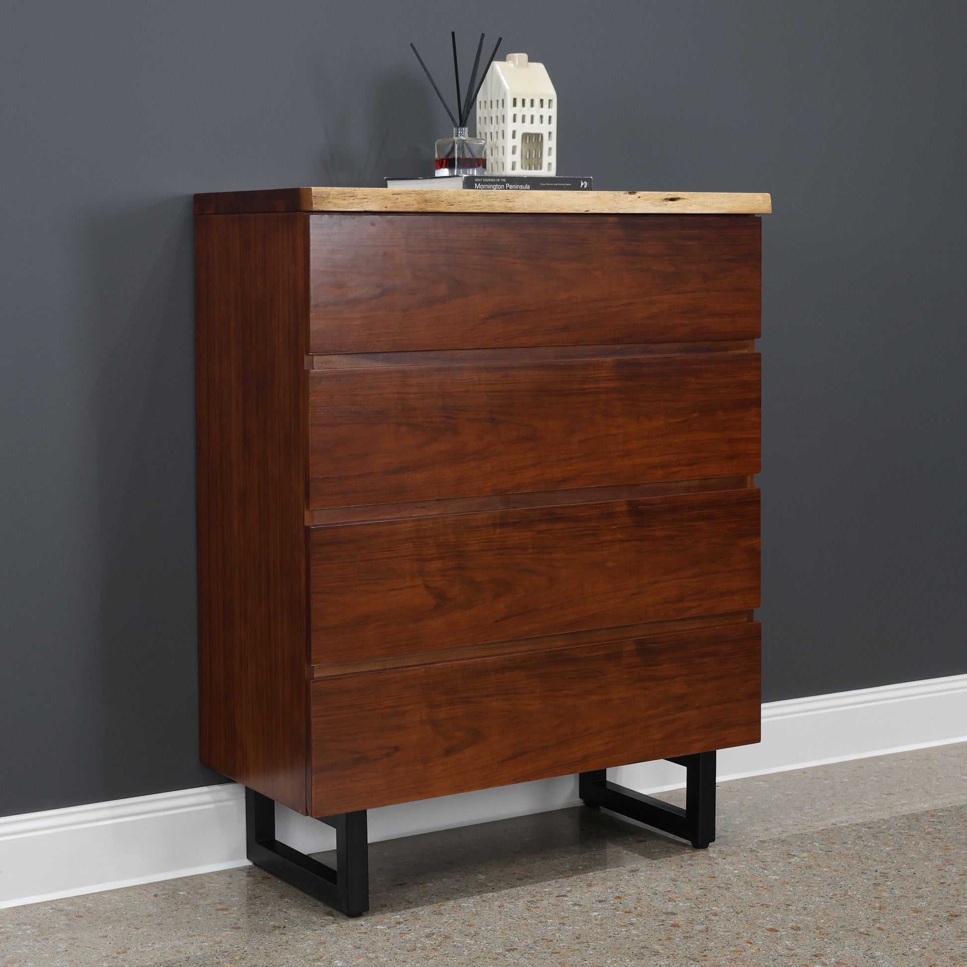 Dark Valley Tallboy 4 Drawers