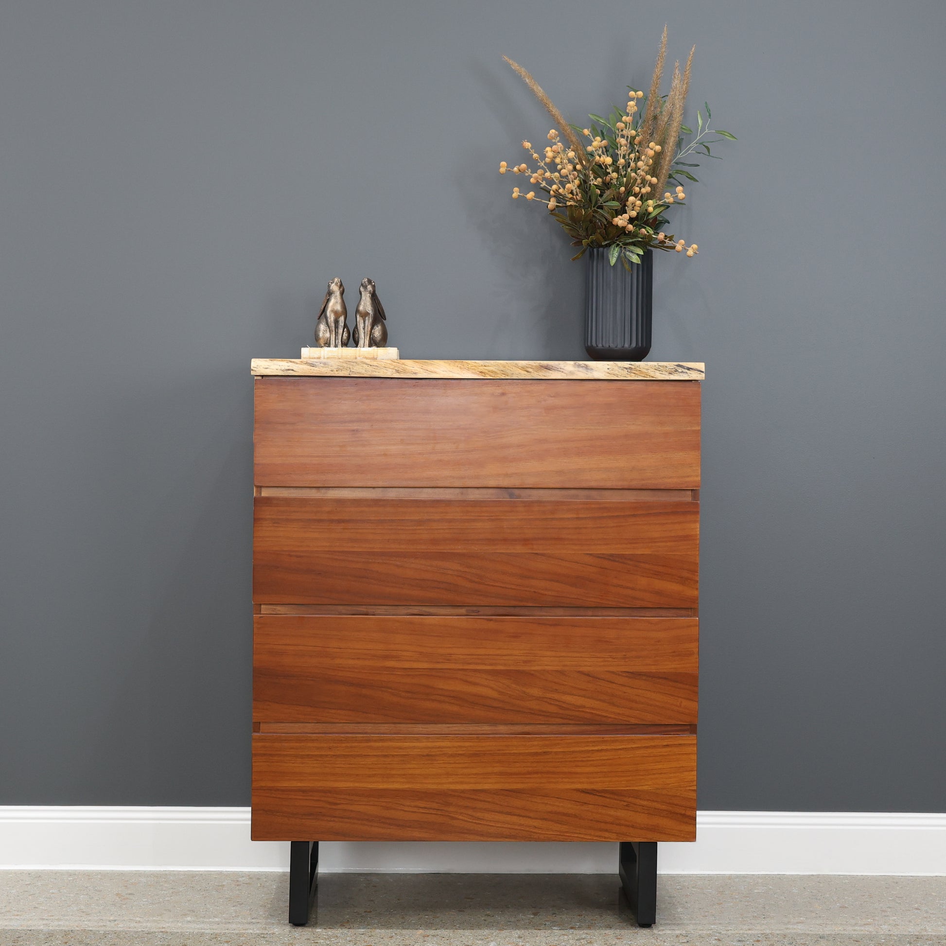Dark Valley Tallboy 4 Drawers