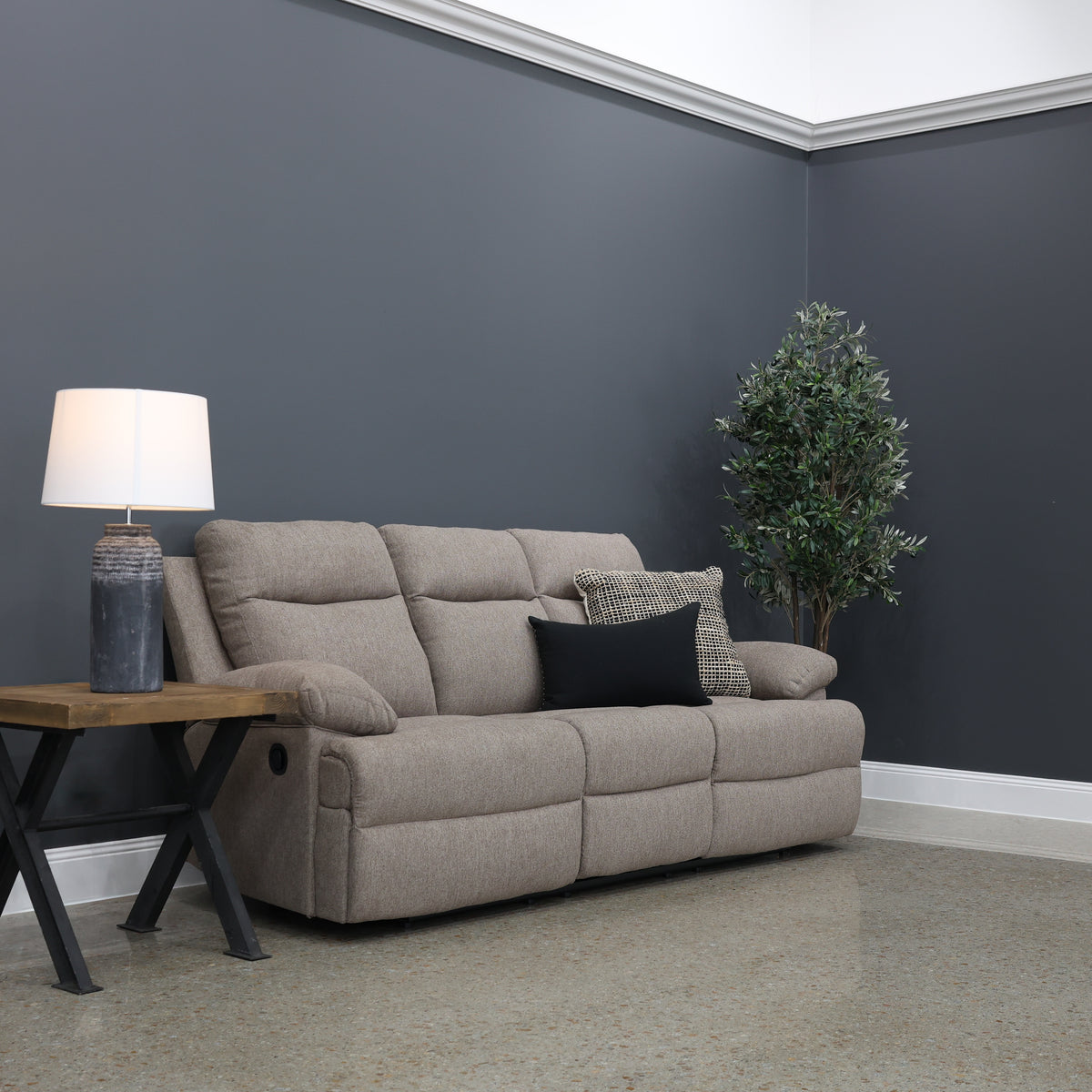 Sunbury Reclining Sofa w/ Drop Down Table