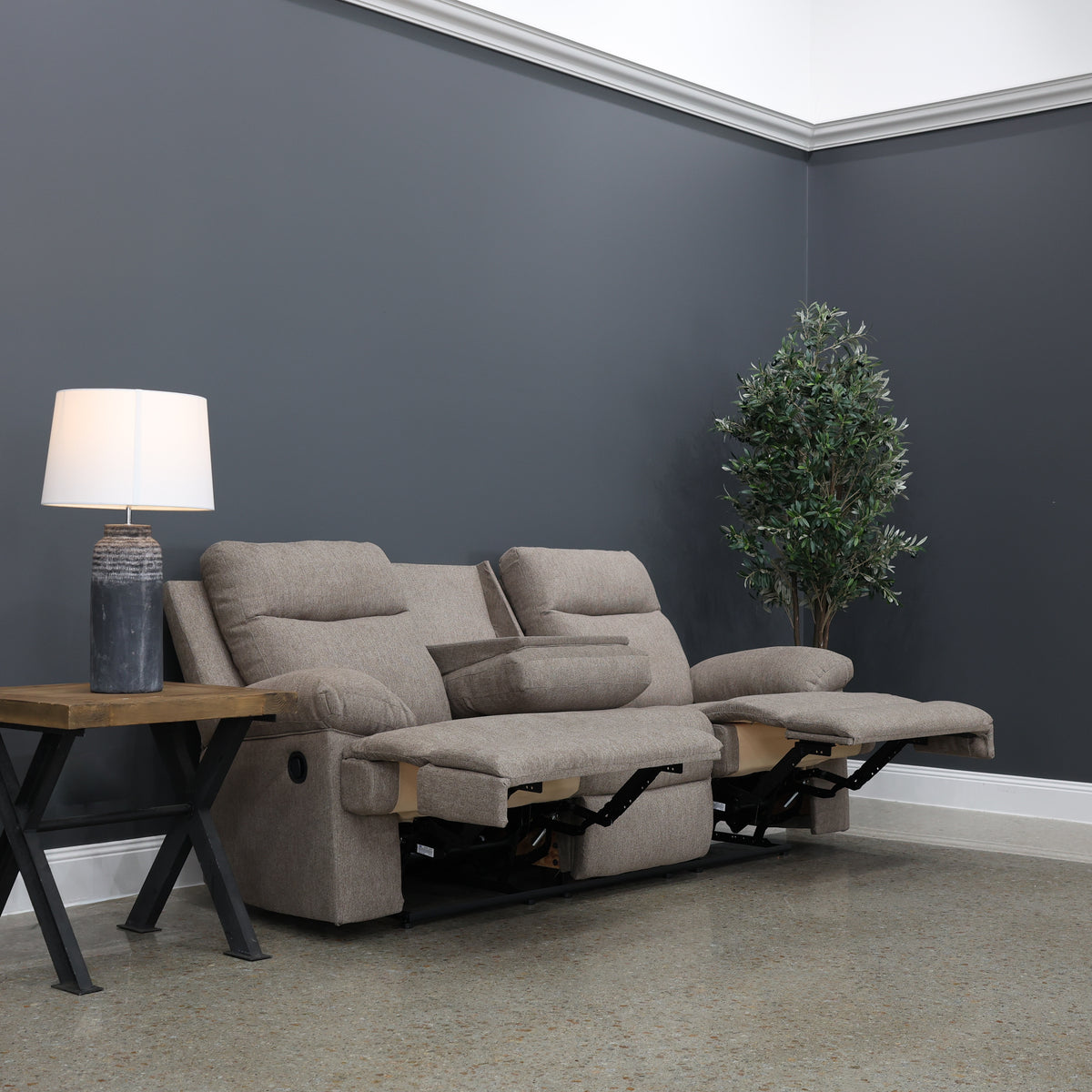 Sunbury Reclining Sofa w/ Drop Down Table
