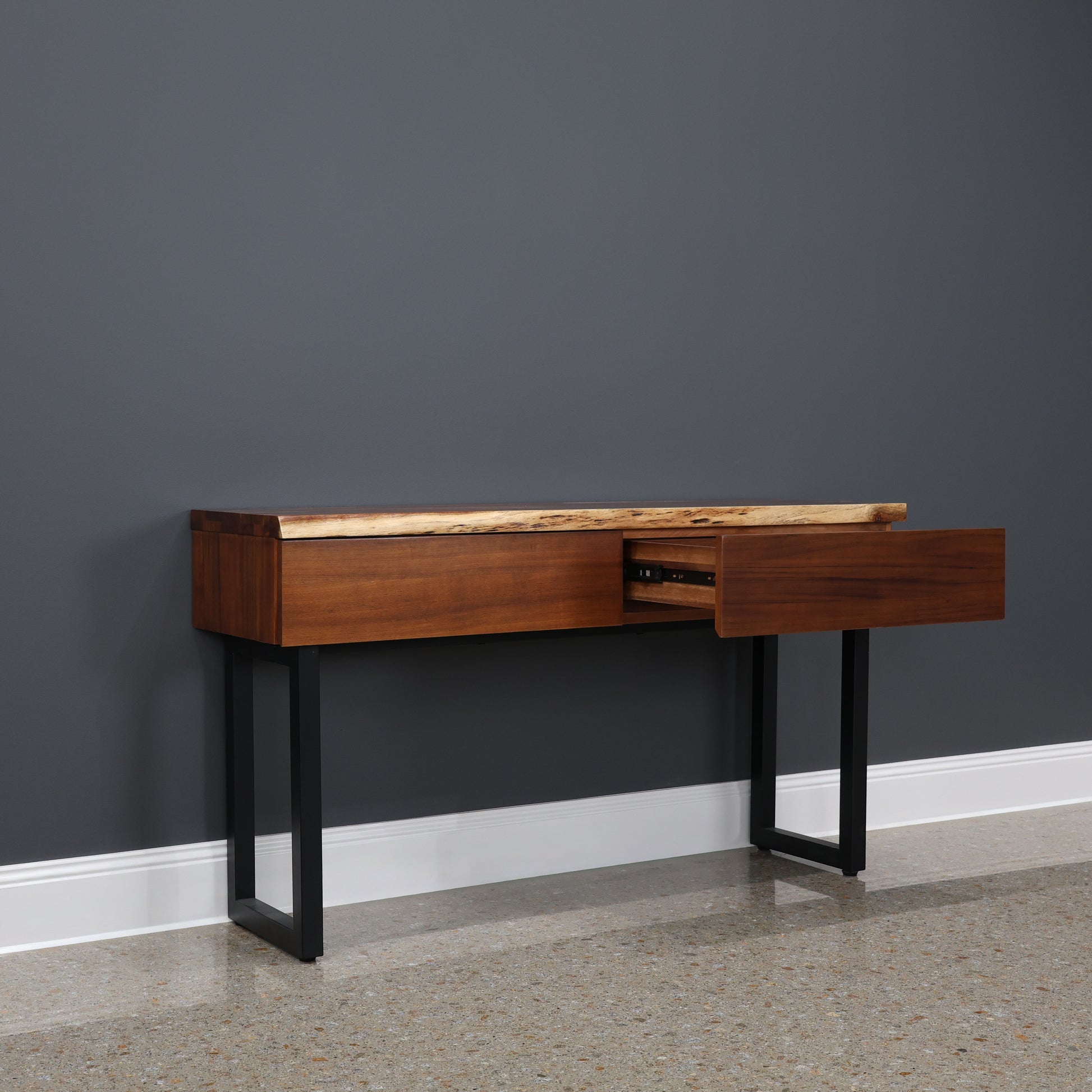 Dark Valley Console Table w/ 2 Drawers