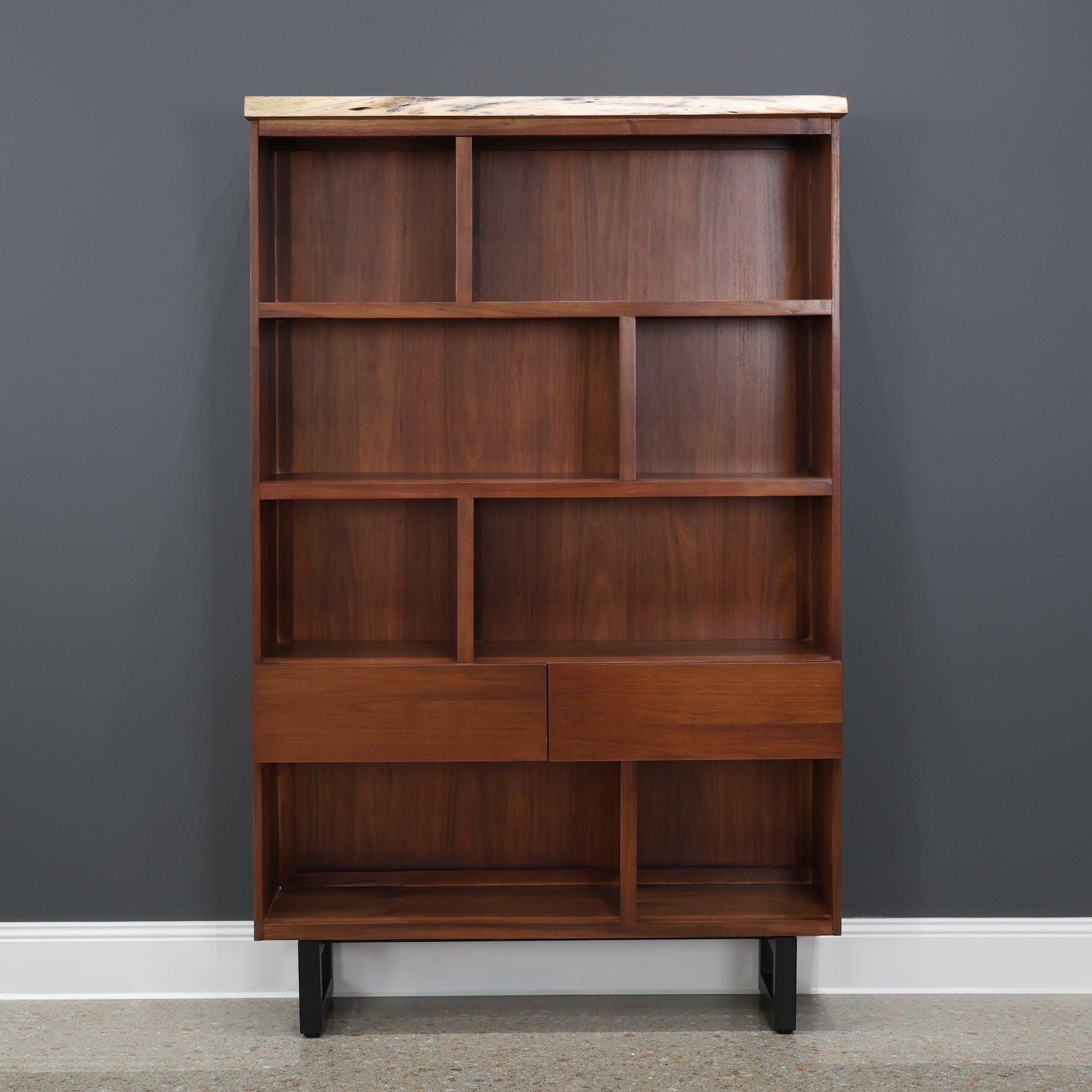 Dark Valley Bookcase w/ 2 Drawers