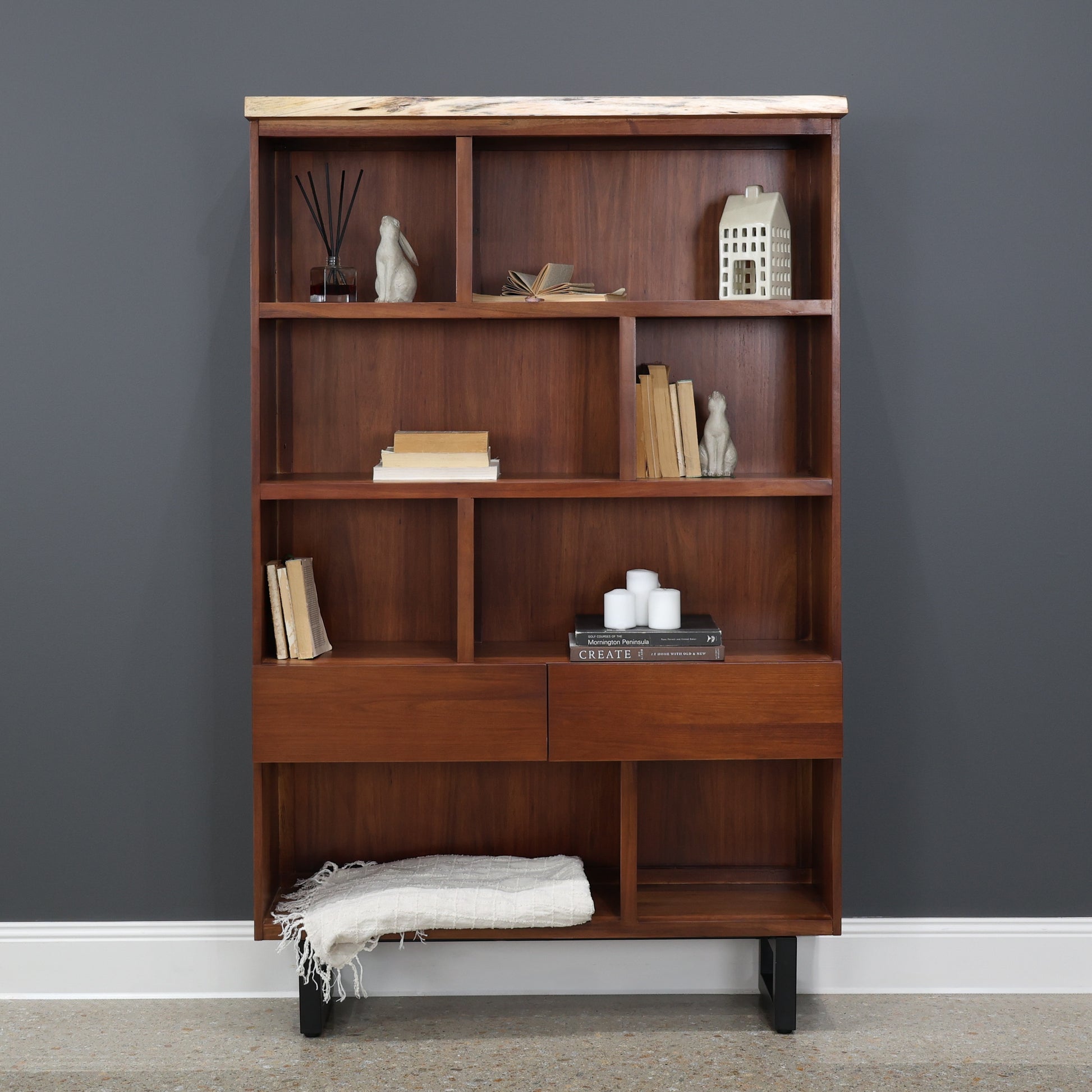 Dark Valley Bookcase w/ 2 Drawers