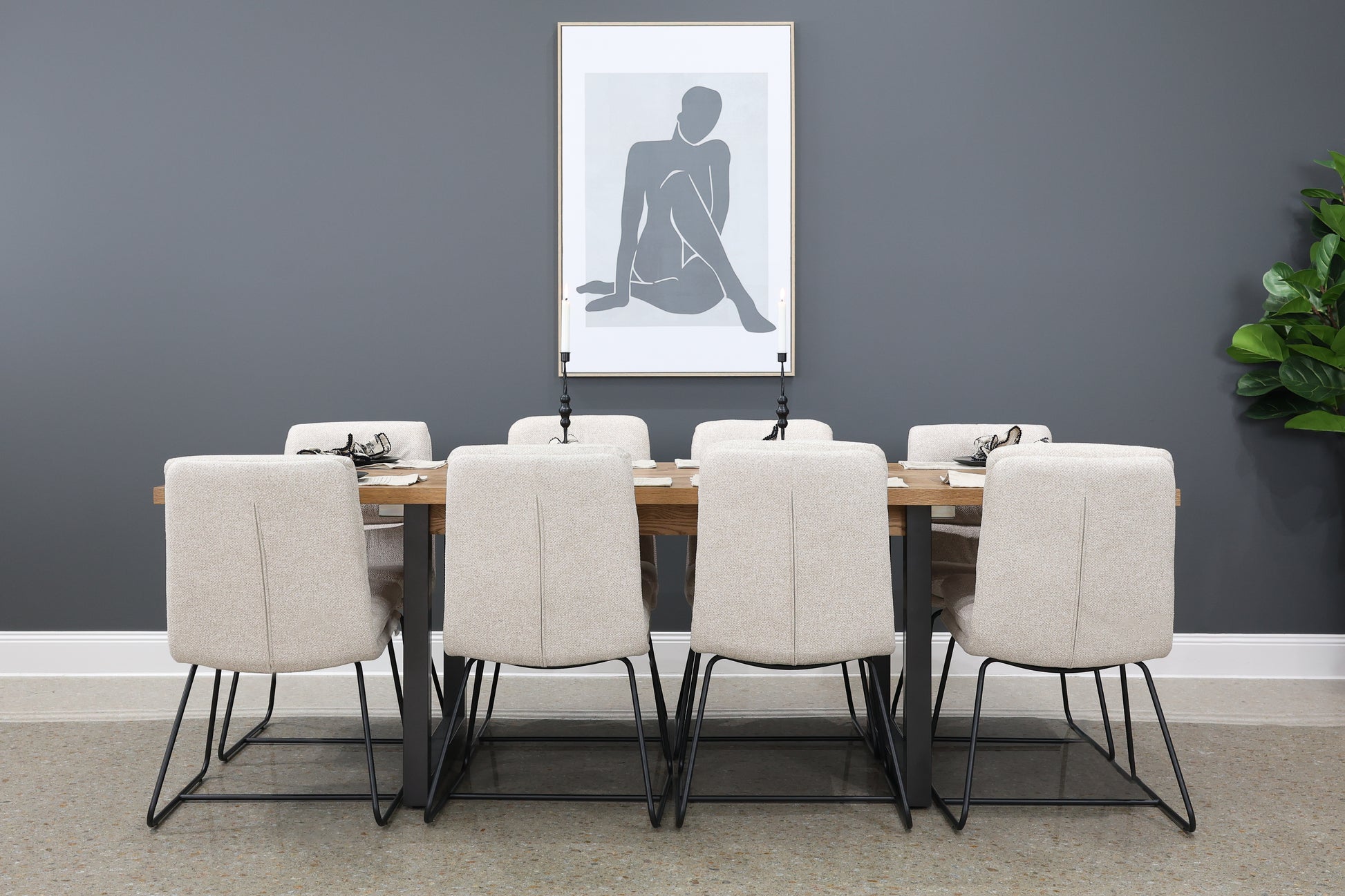 Industrial Extension Table - 190cm - 240cm L