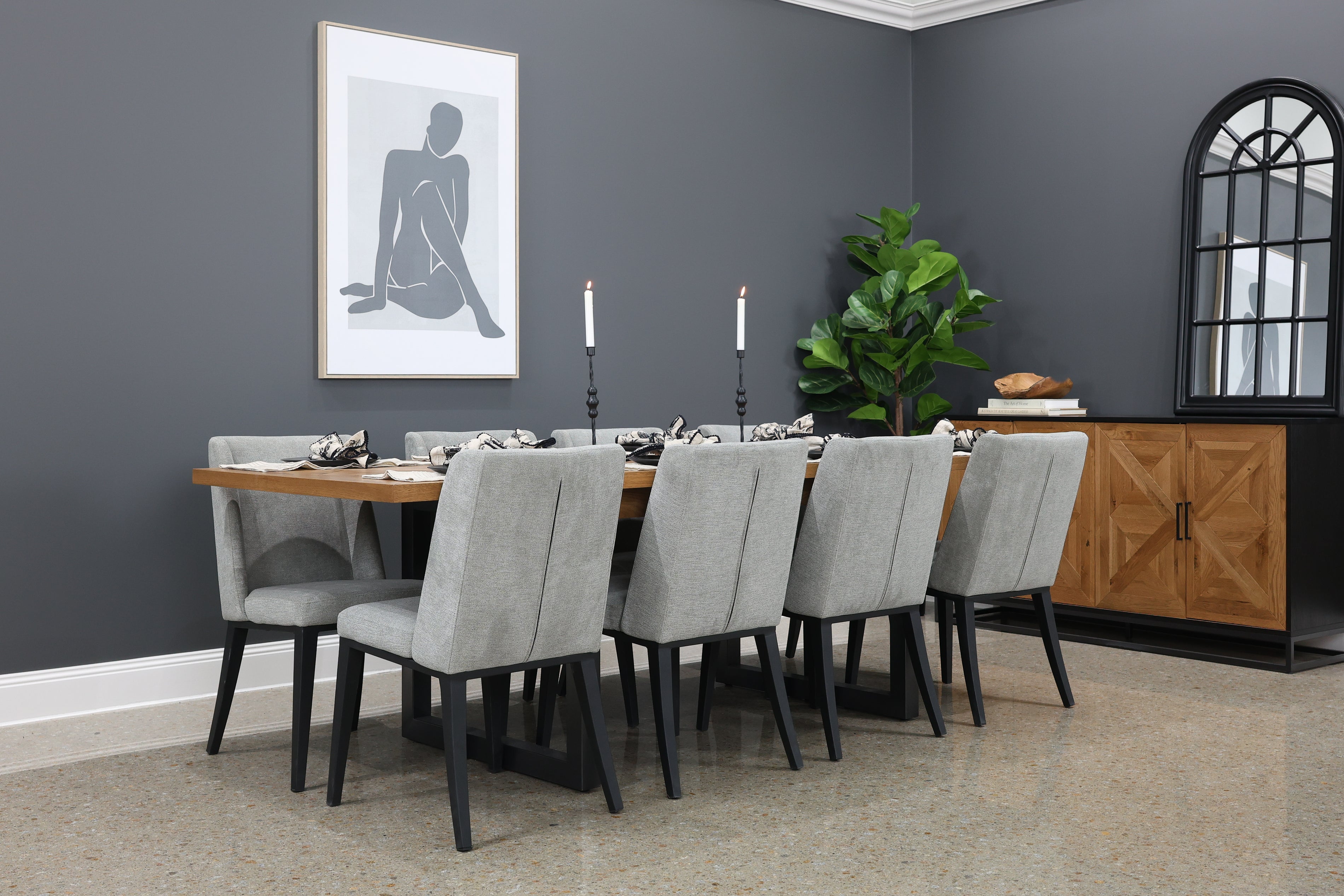 Industrial Extension Table - 190cm - 240cm L