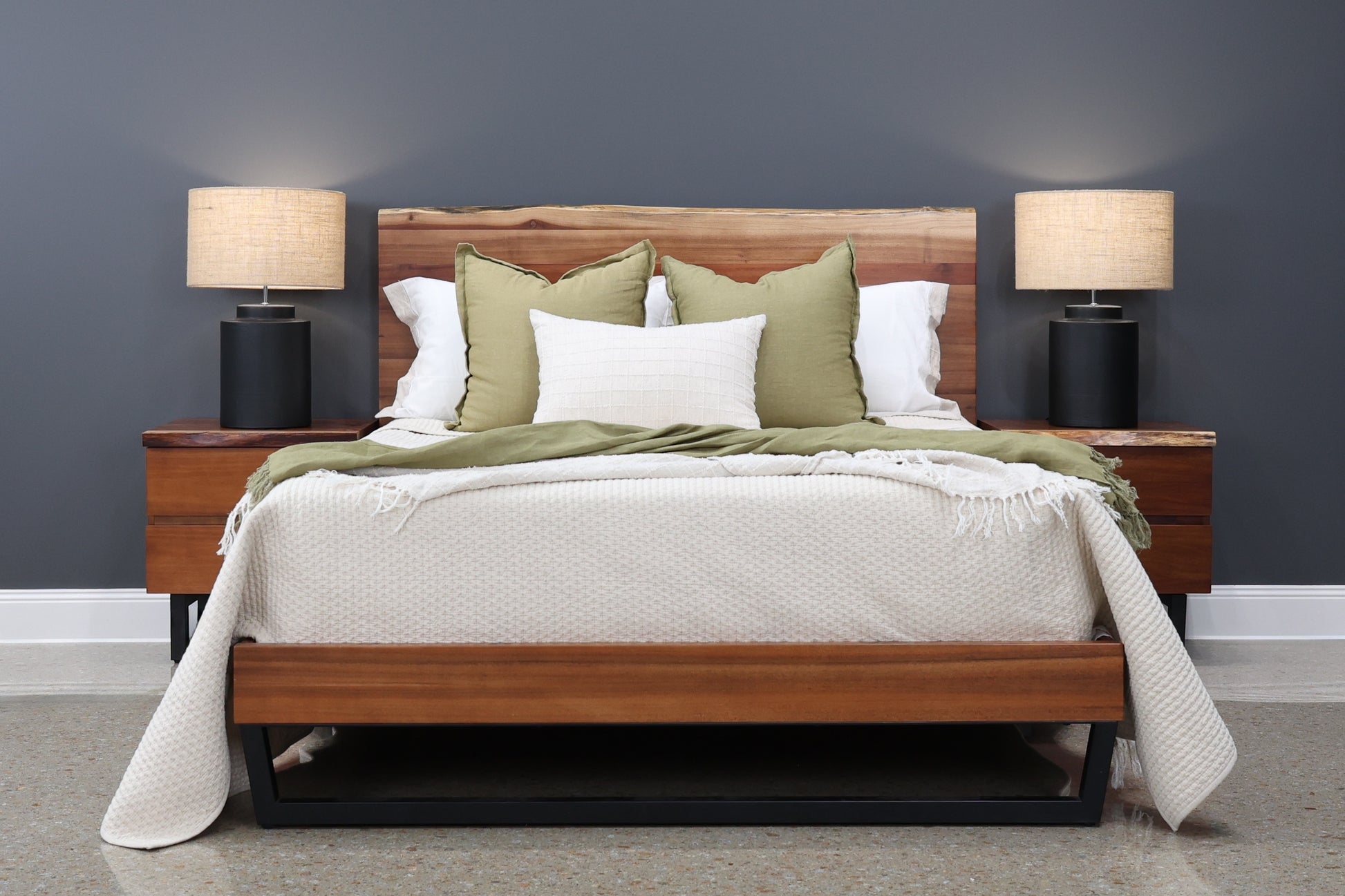 Dark Valley Bedside Table