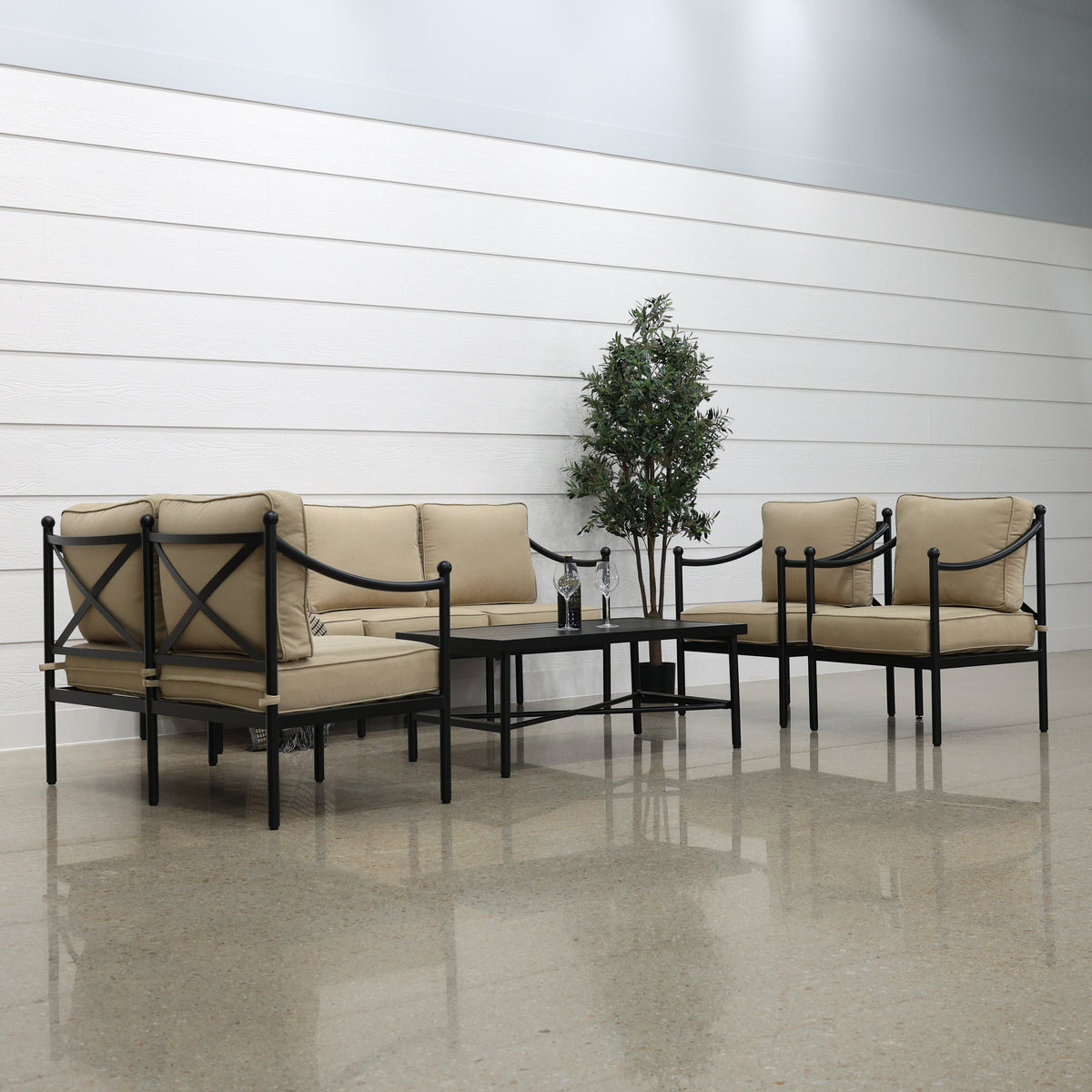 Florence 5 Piece Outdoor Setting