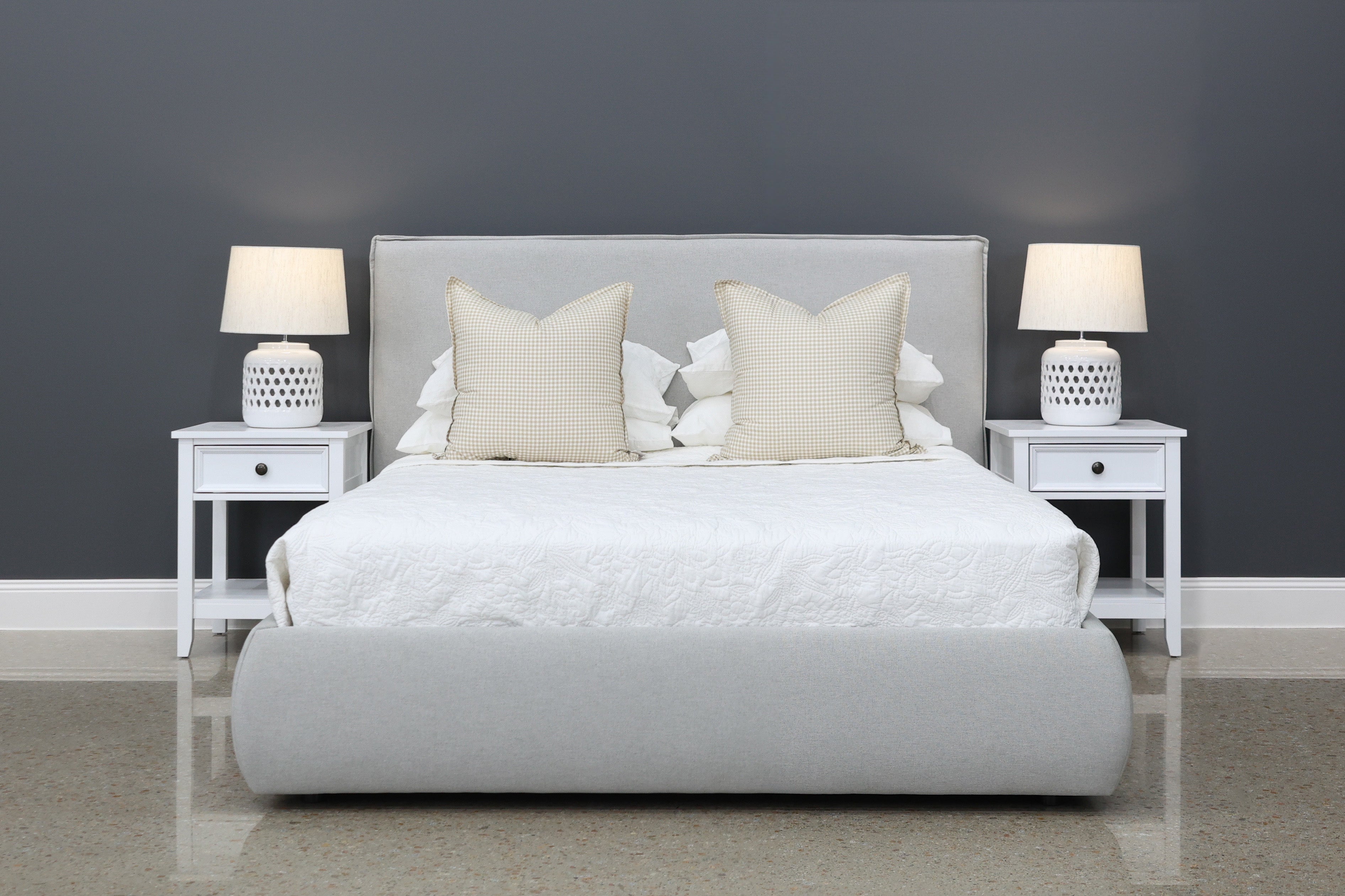 Queenscliff Bed - Light Grey