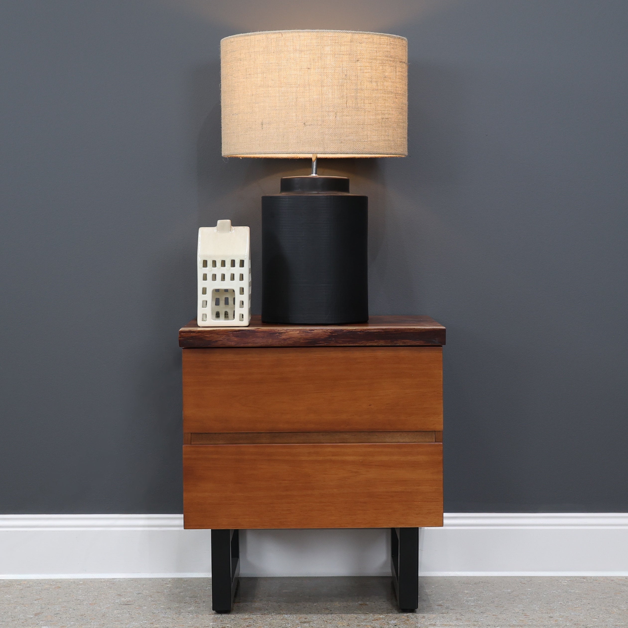 Dark Valley Bedside Table